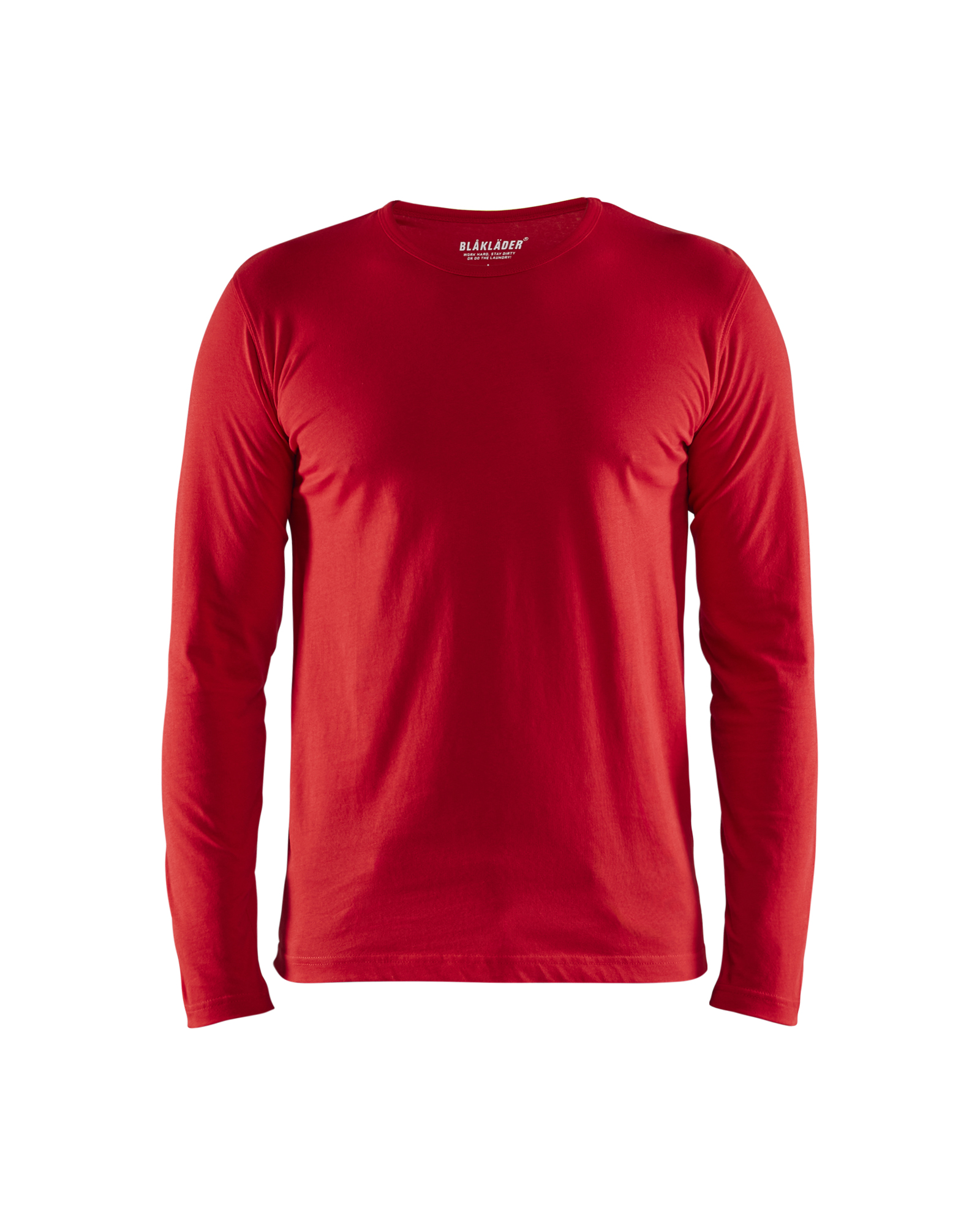 Blåkläder T-shirt lange mouwen 3500 - Rood voorkant