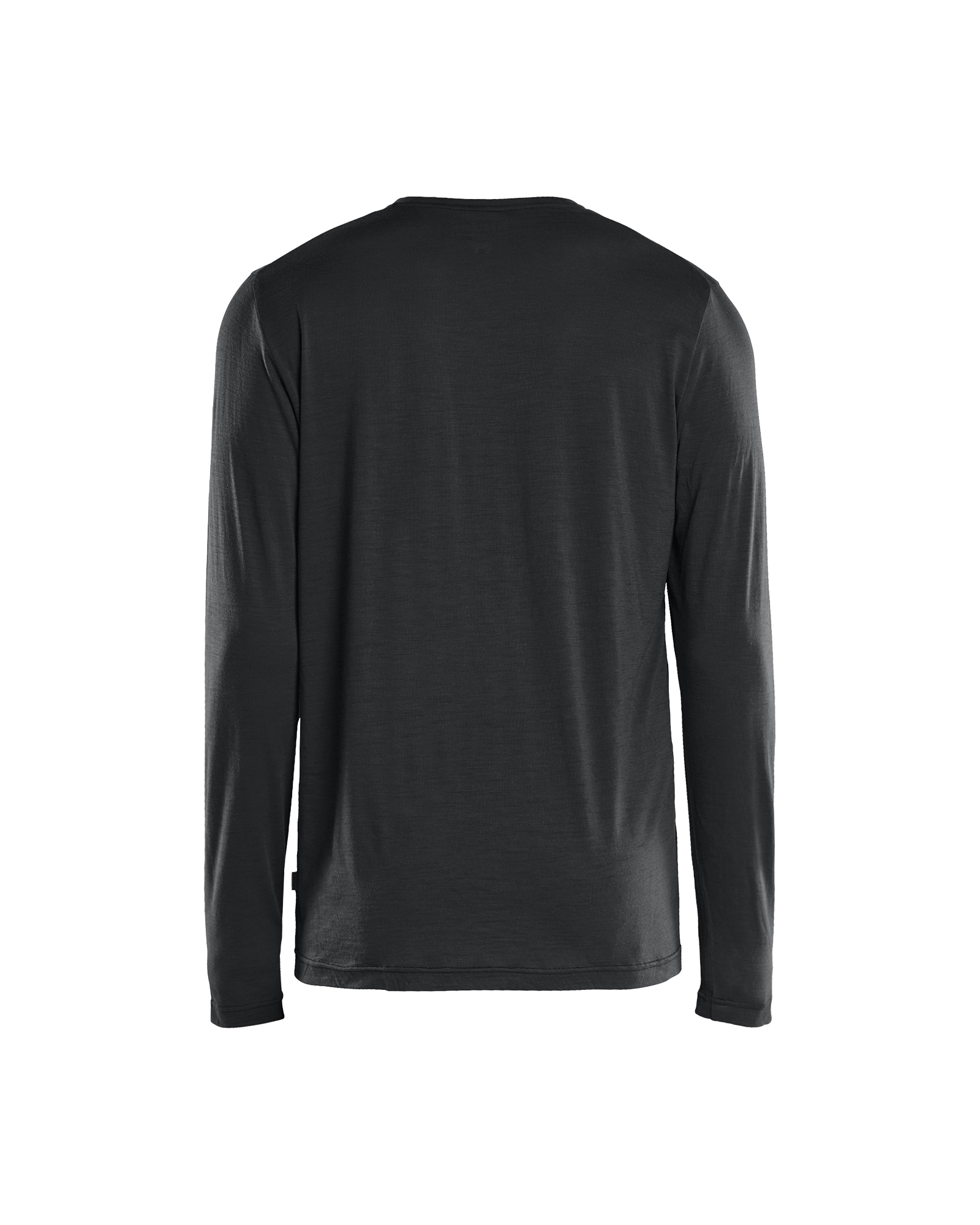 Blåkläder T-shirt lange mouwen merinowol 3538 - Zwart achterkant