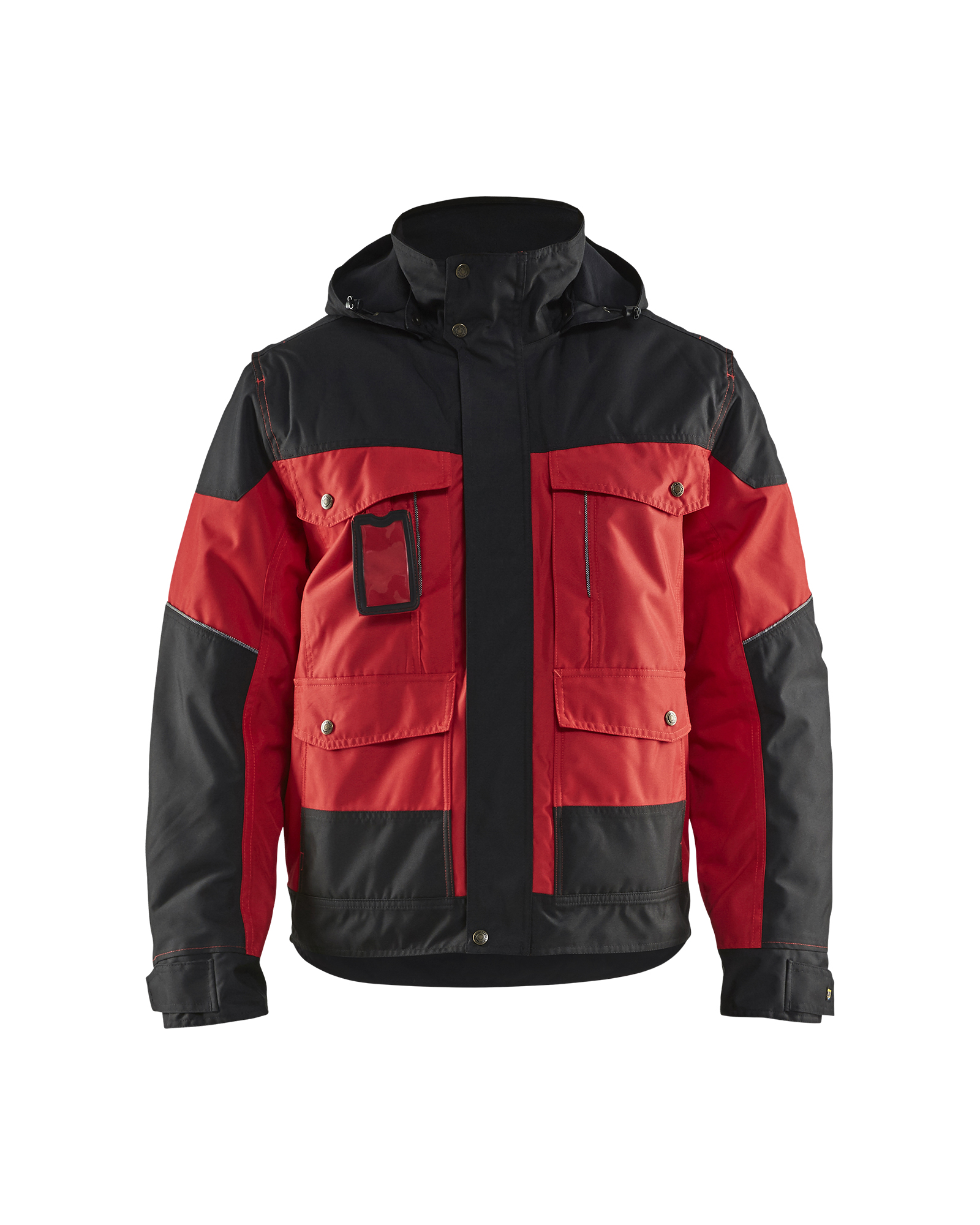 Blåkläder Winterjas 4886 - Rood/Zwart voorkant
