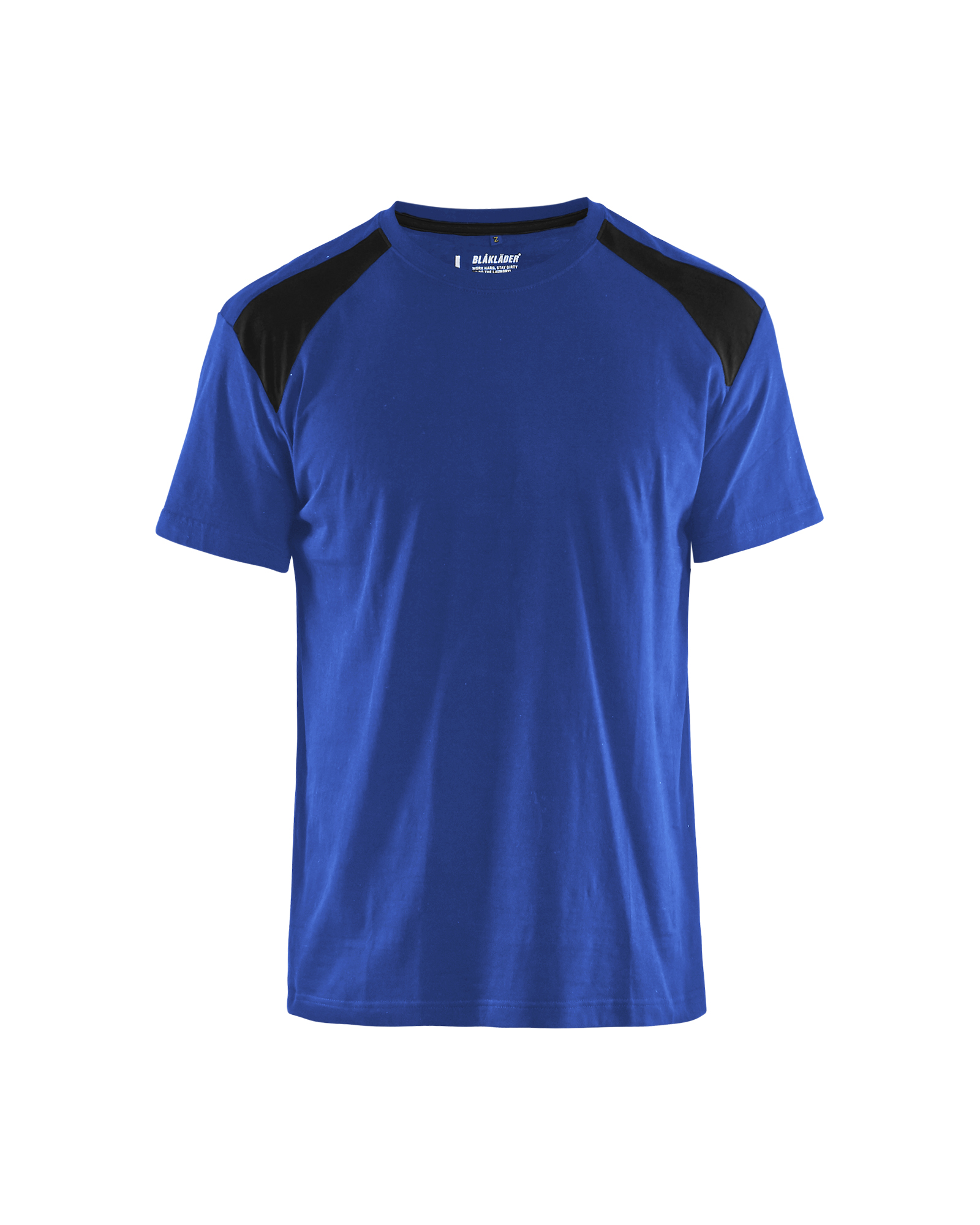 Blåkläder T-shirt 3379 - korenblauw/zwart voorkant