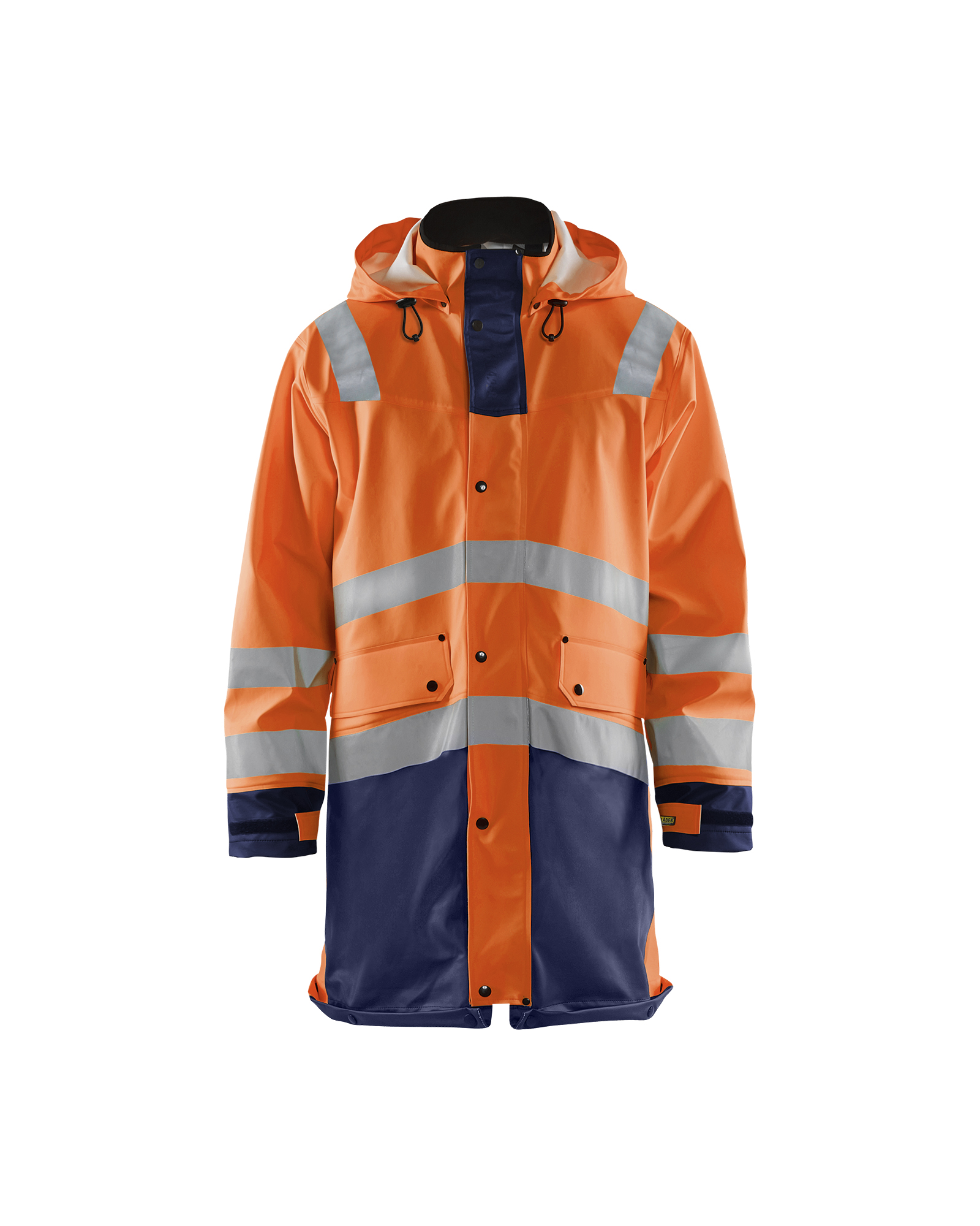 Blåkläder Regenparka High Vis LEVEL 3 4326 - High Vis Oranje/Marineblauw voorkant