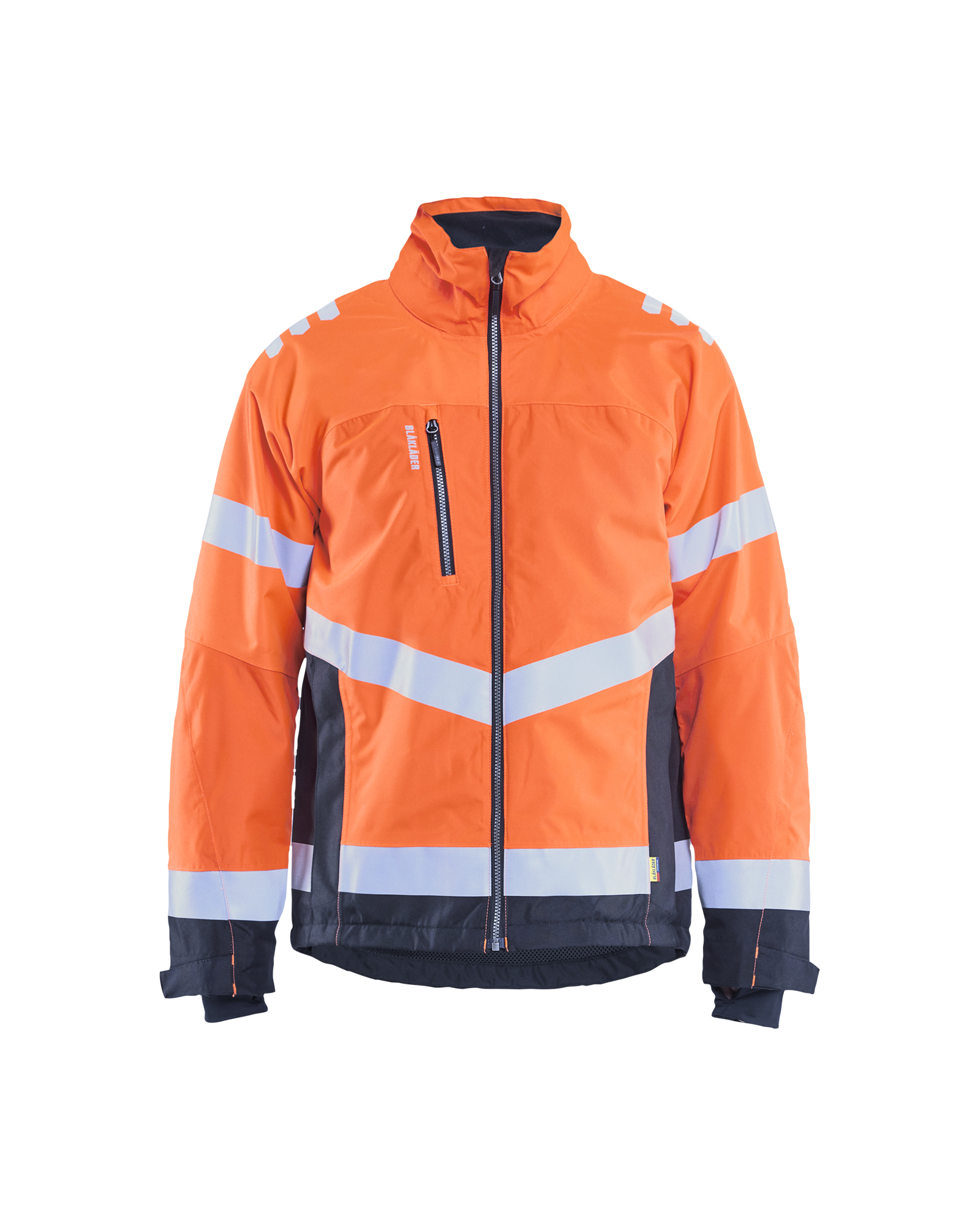 Blåkläder Winterjas High Vis 4780 - High Vis Oranje/Marineblauw voorkant