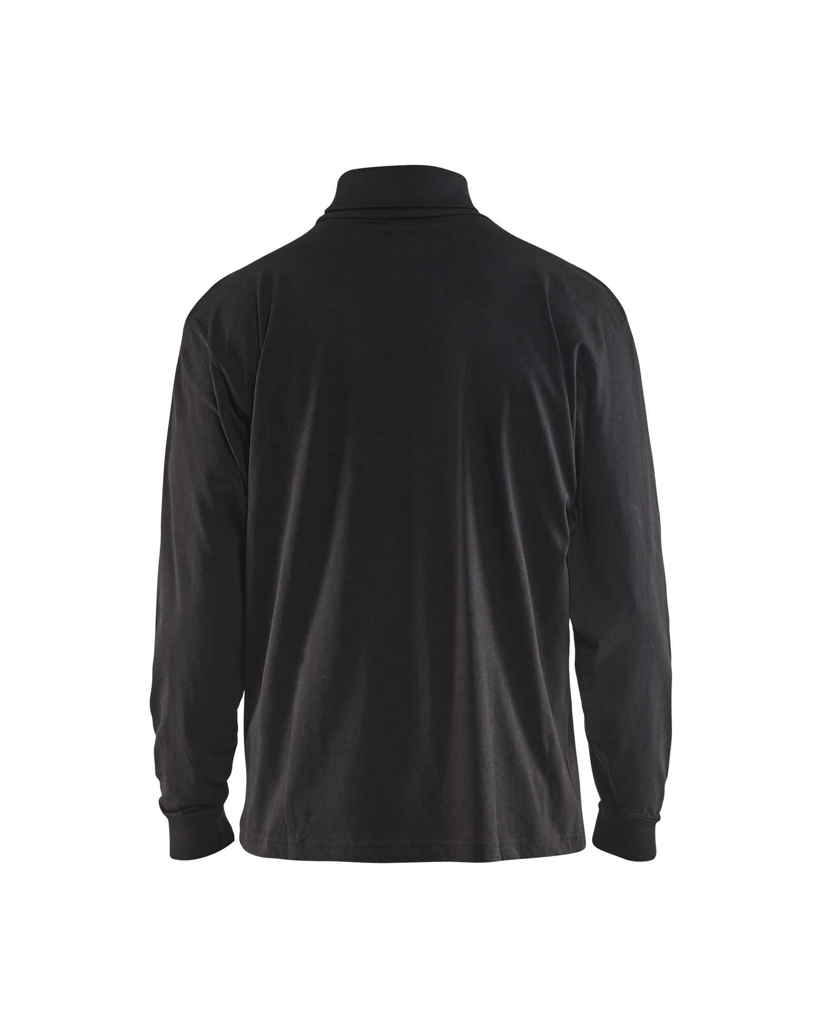 Blåkläder T-Shirt lange mouwen met rolkraag 3320 - Zwart achterkant