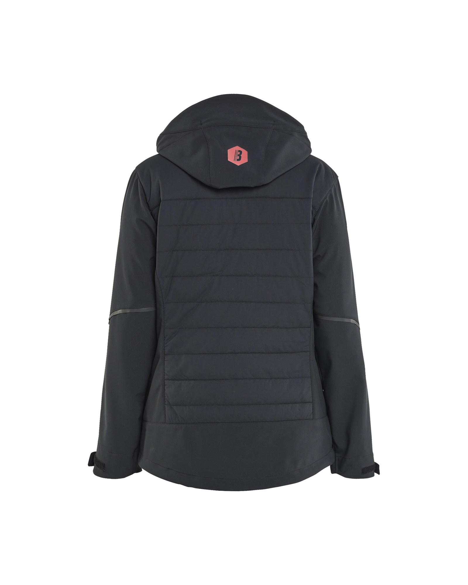Blåkläder Dames Hybride Jack 4733 - Zwart/Rood achterkant