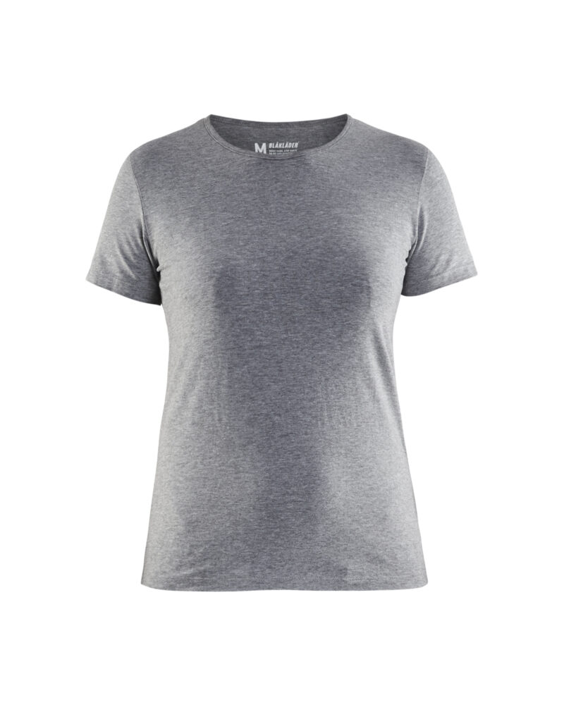 Blåkläder Dames T-shirt slim fit 3304 - Grijs Melee voorkant