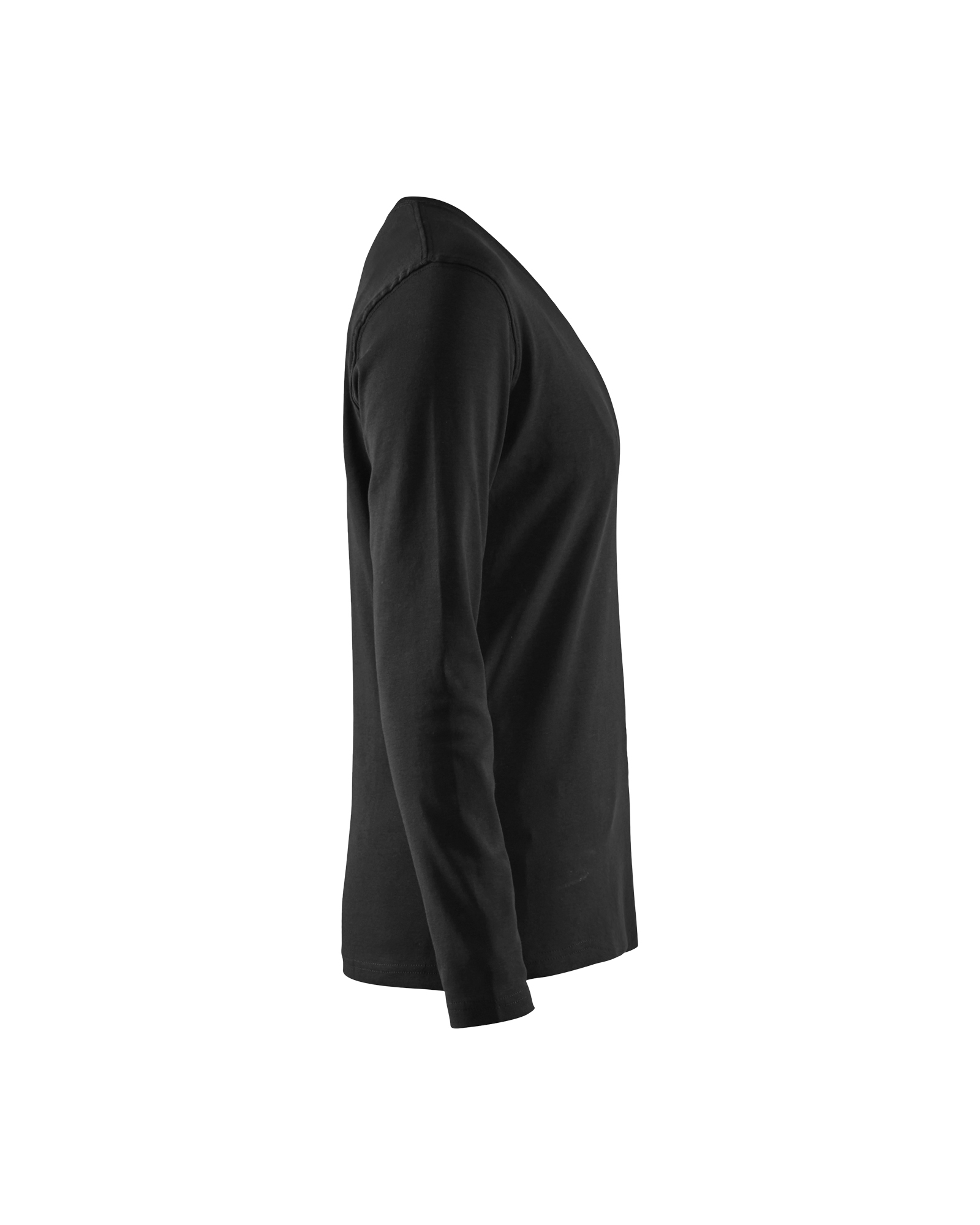 Blåkläder Dames T-shirt lange mouwen 3301 - Zwart zijkant