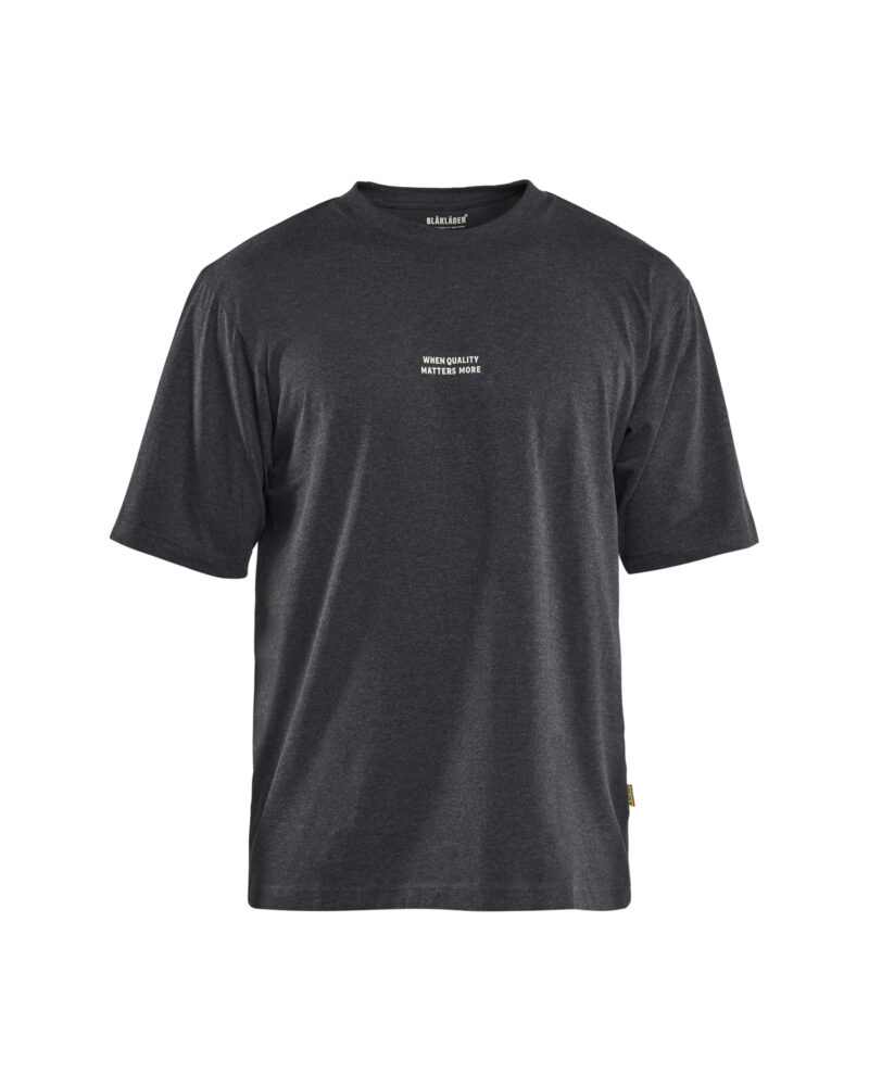 Blåkläder T-shirt Limited Snake 9427 - Zwart melee voorkant