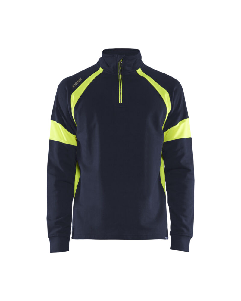 Blåkläder Sweatshirt met halve rits Visible 3550