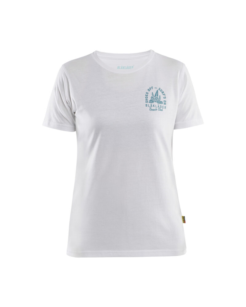 Blåkläder Dames T-shirt Blåkläder Beach Club 9417 - Wit voorkant