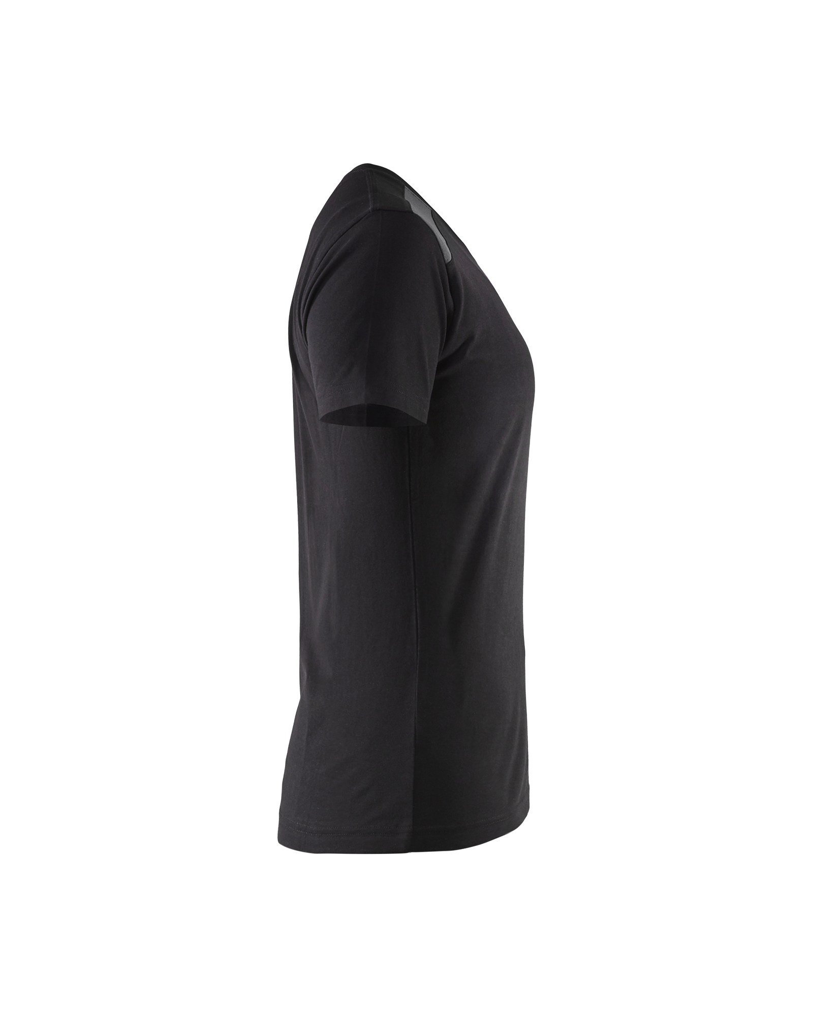 Blåkläder Dames T-shirt bi-colour 3479 - Zwart/Donkergrijs zijkant
