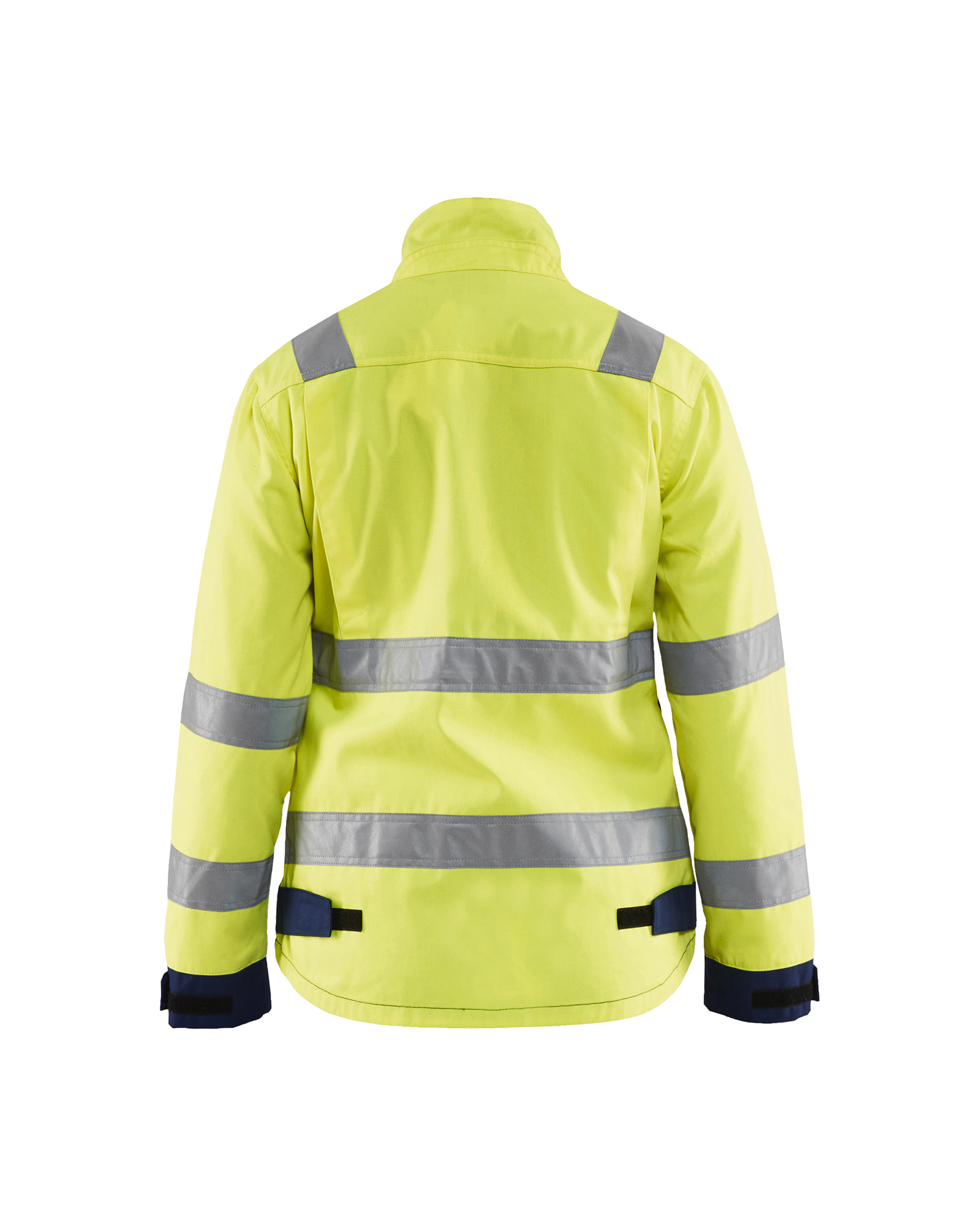 Blåkläder Dames jack High Vis 4903 - High Vis Geel/Marineblauw achterkant