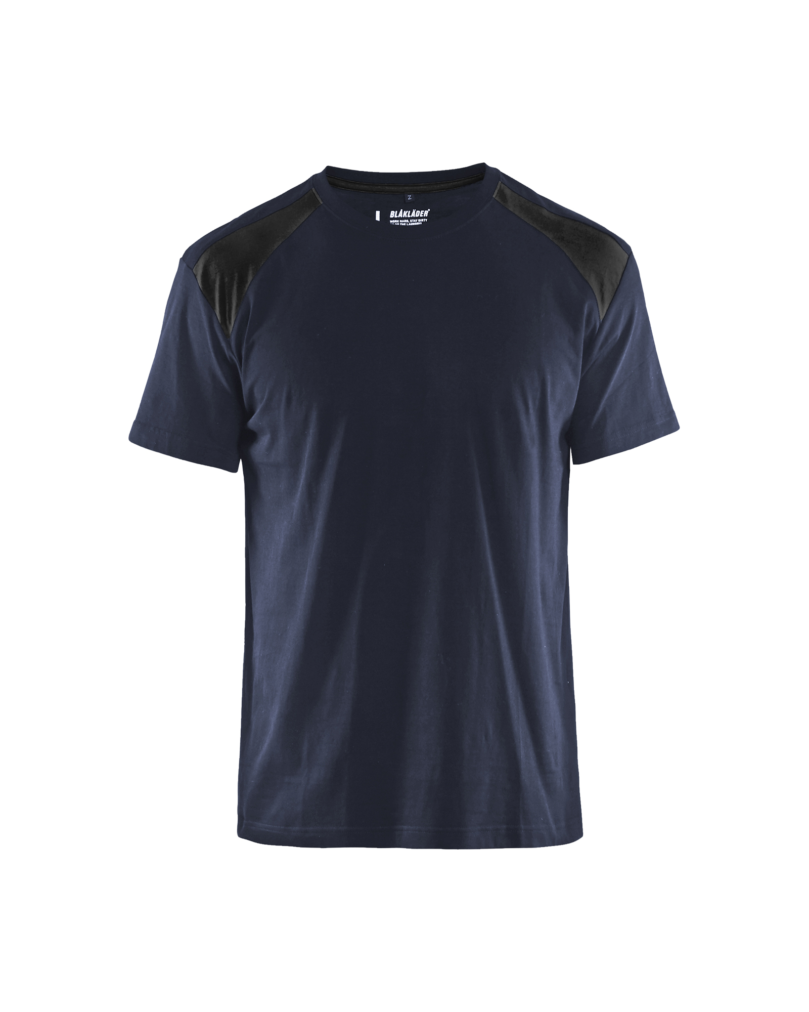 Blåkläder T-shirt 3379 - Donker marineblauw / Zwart voorkant