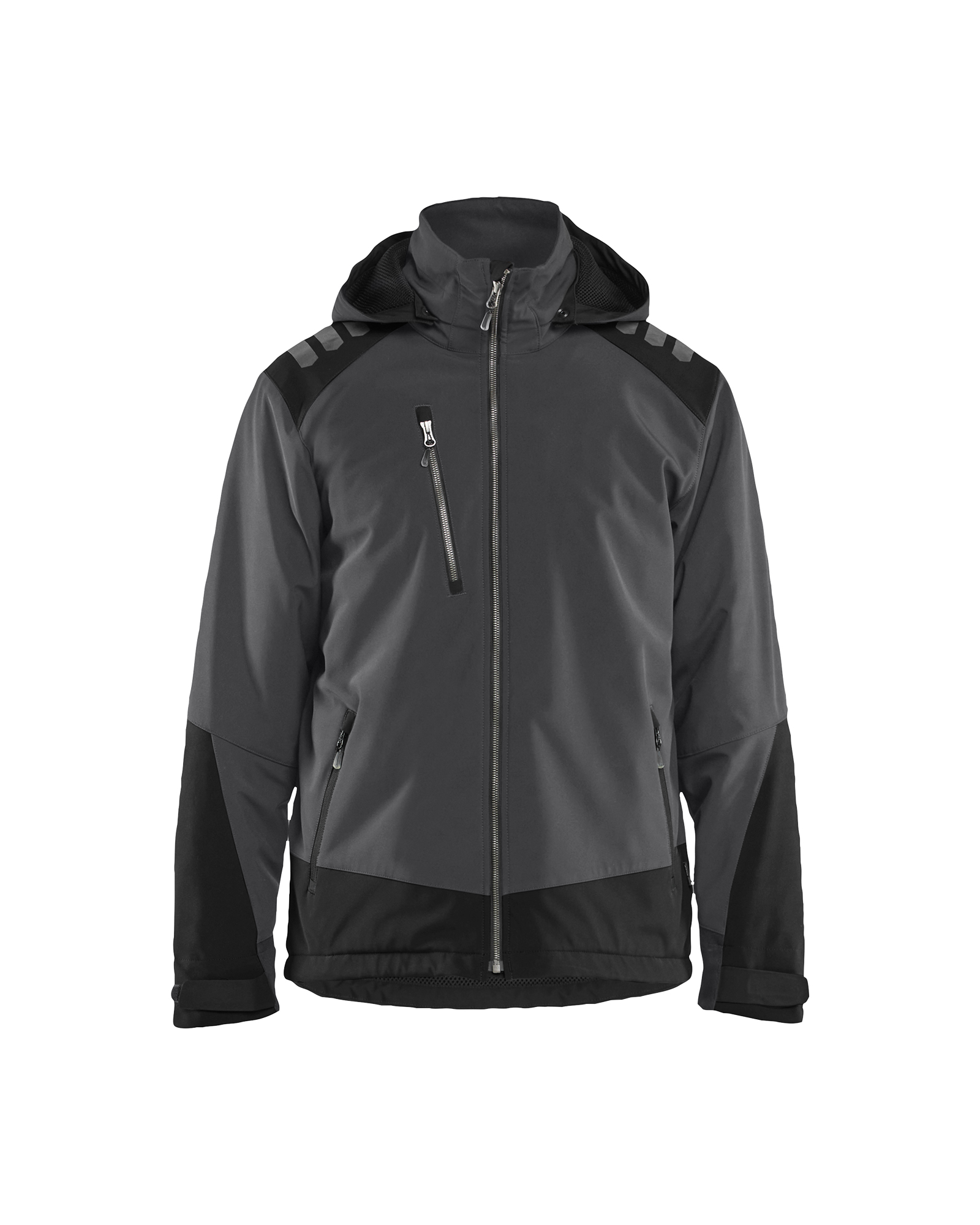 Blåkläder Lichtgewicht softshell jack gevoerd 4750 - Donkergrijs/Zwart voorkant