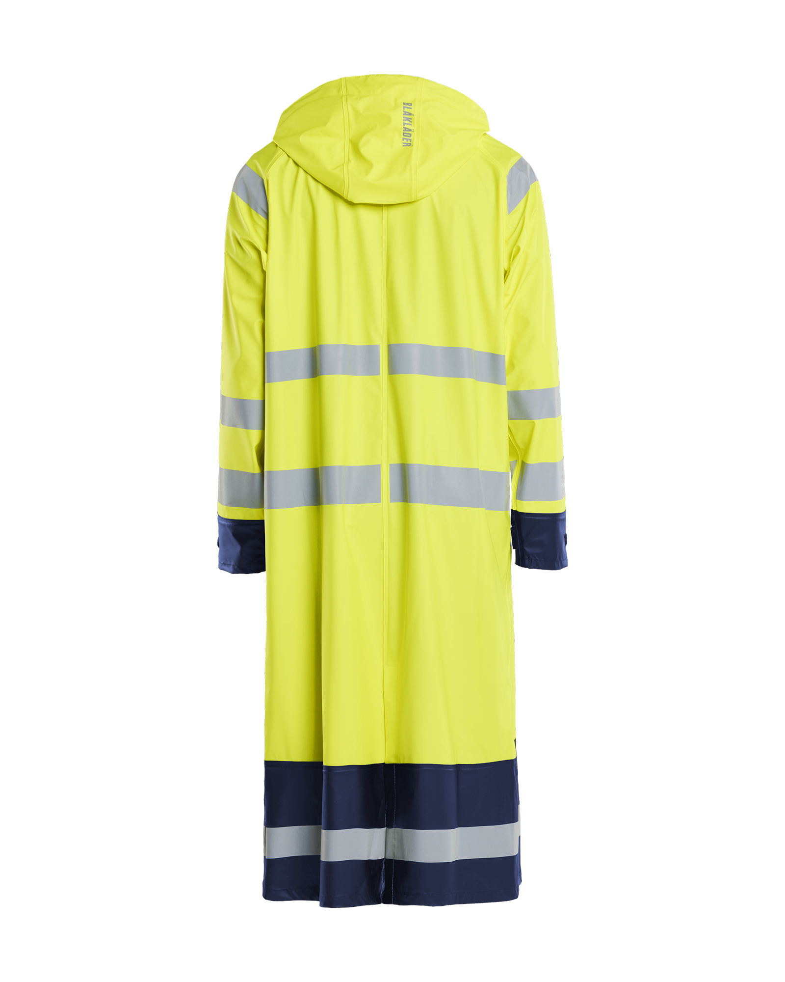 Blåkläder Regenparka High Vis LEVEL 1 4325 - High Vis Geel/Marineblauw achterkant
