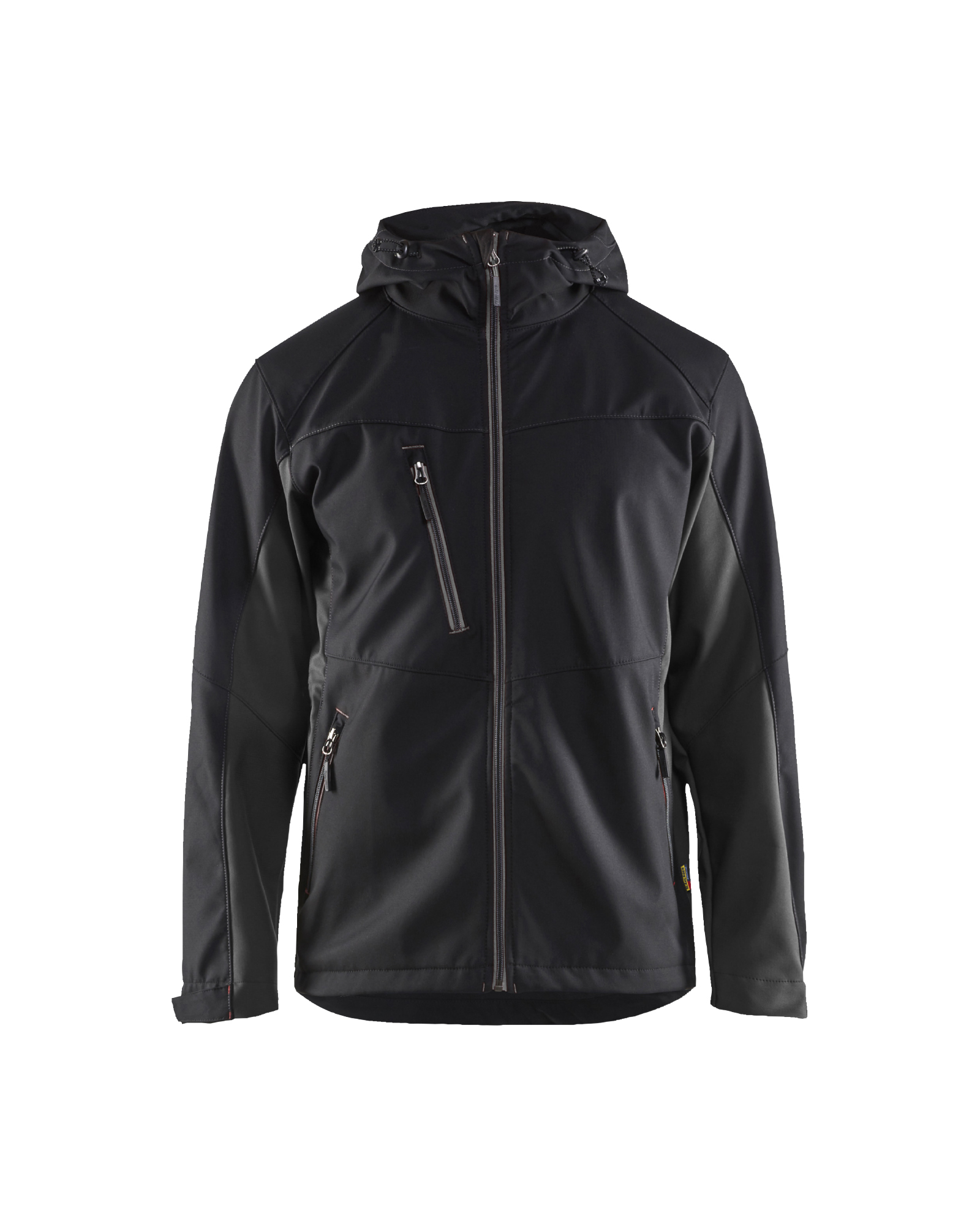 Blåkläder Softshell jack 4753 - Zwart/Donkergrijs voorkant