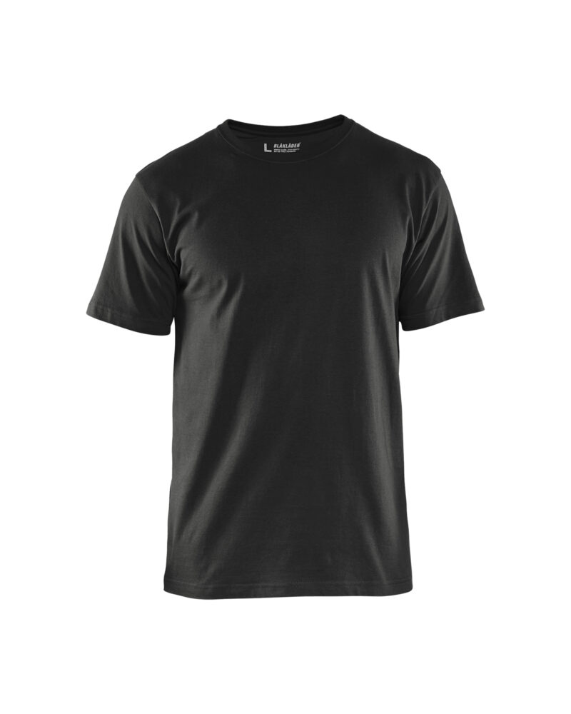 Blåkläder T-shirt 5-pack 3325 - Zwart voorkant