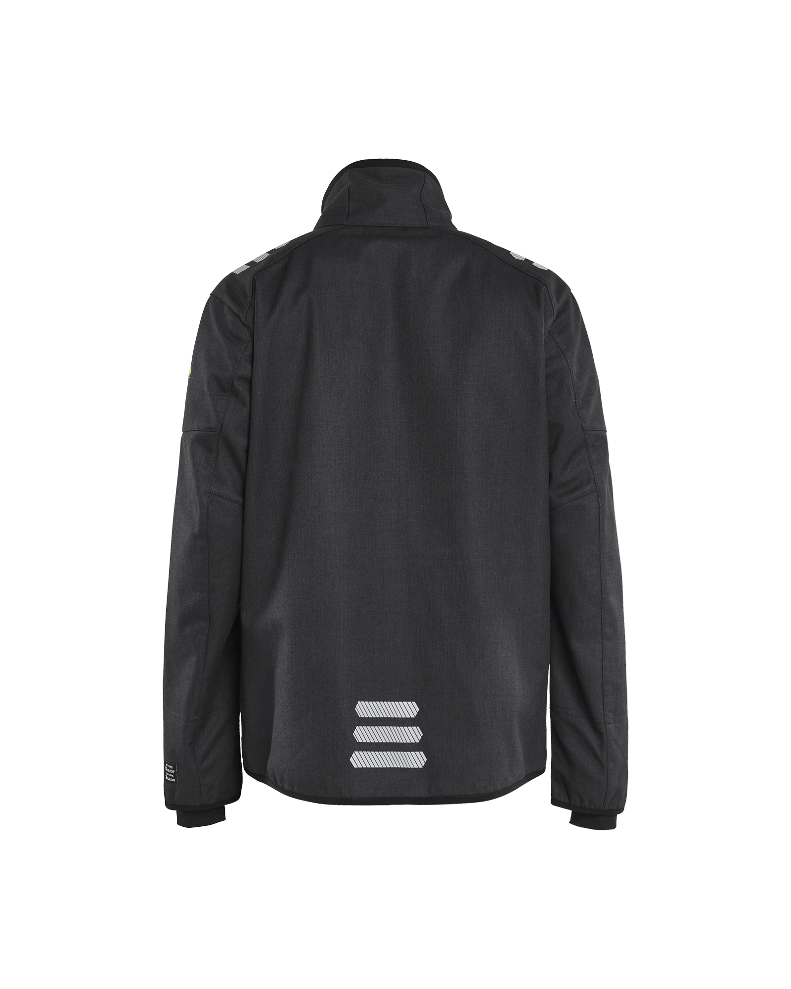 Blåkläder APC 2 Multinorm softshell jack Inherent 4447 - Zwart achterkant
