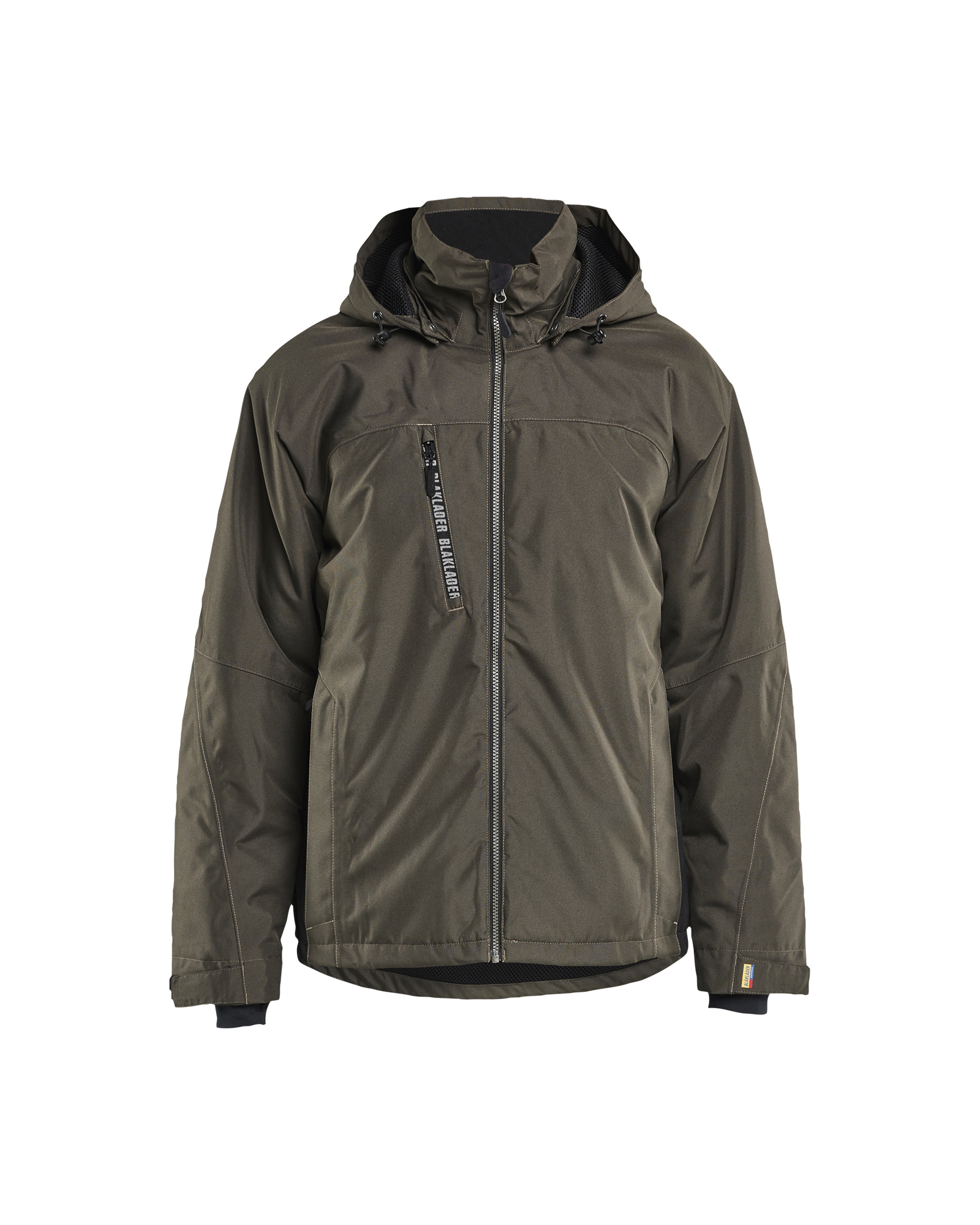 Blåkläder Lichtgewicht winterjas 4890 - Groen / Zwart voorkant