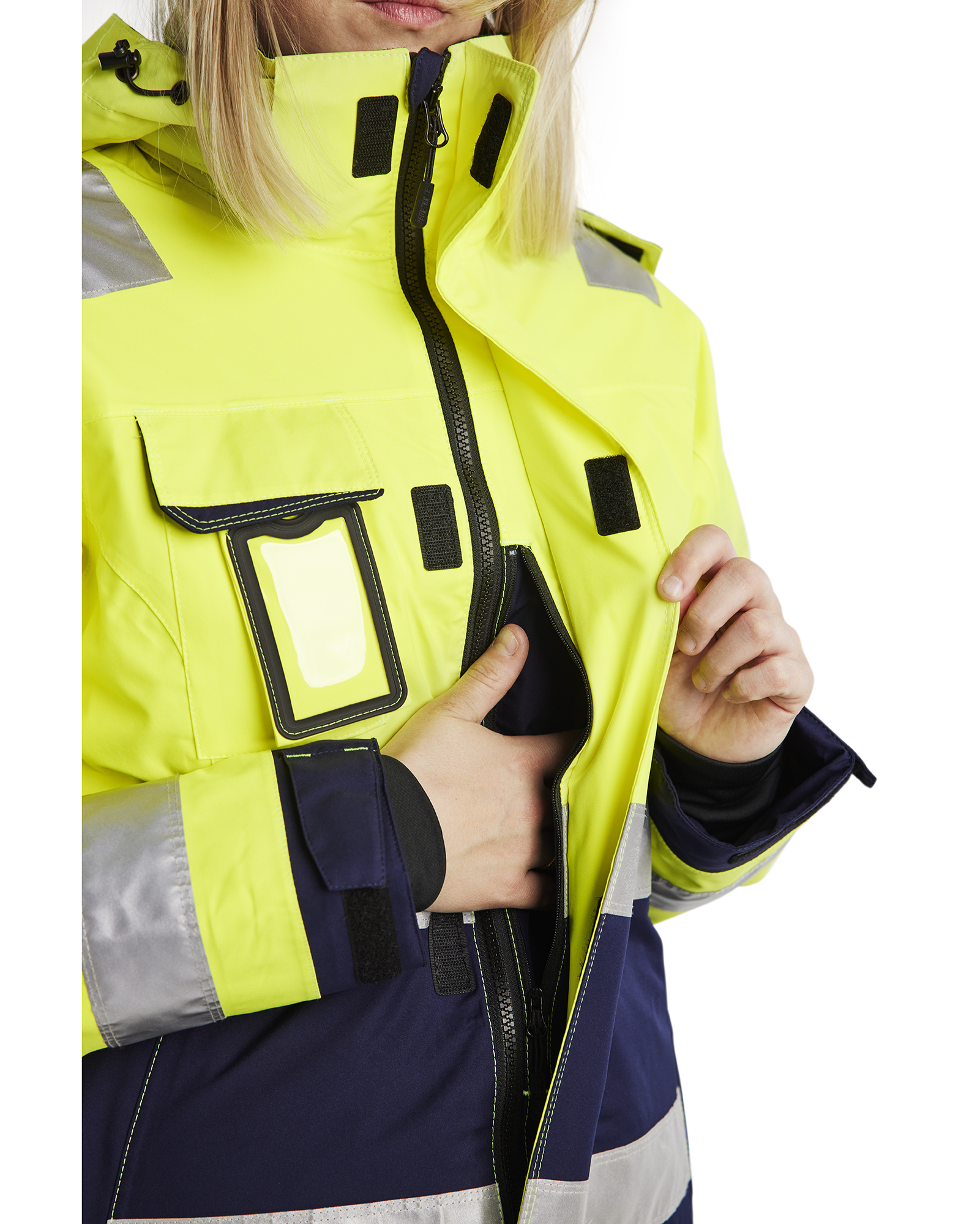 Blåkläder Dames Winterjas High Vis 4872 detail 2