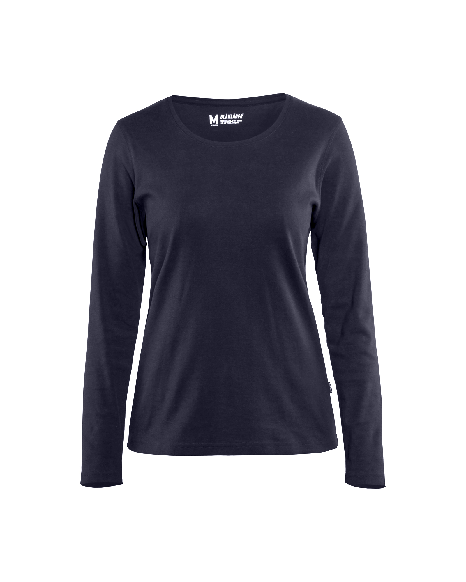 Blåkläder Dames T-shirt lange mouwen 3301 - Marineblauw voorkant