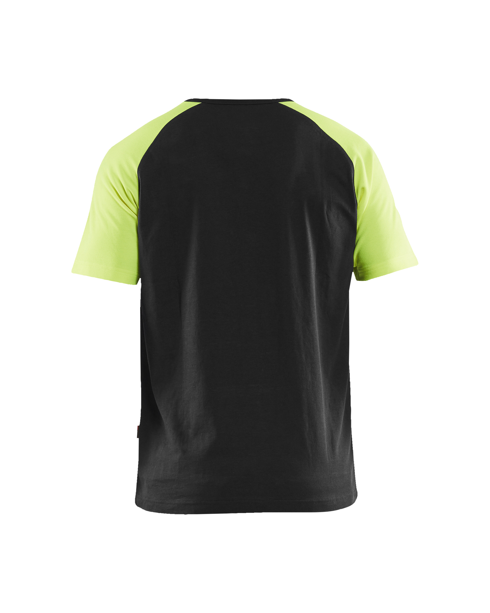 Blåkläder T-shirt Visible 3515 - Zwart / High Vis Geel achterkant