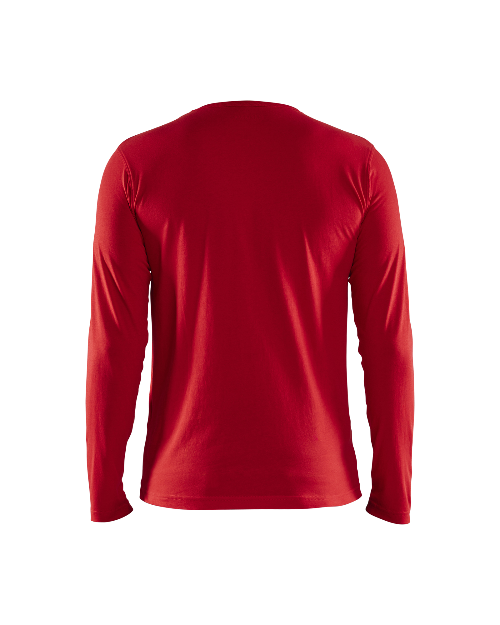 Blåkläder T-shirt lange mouwen 3500 - Rood achterkant