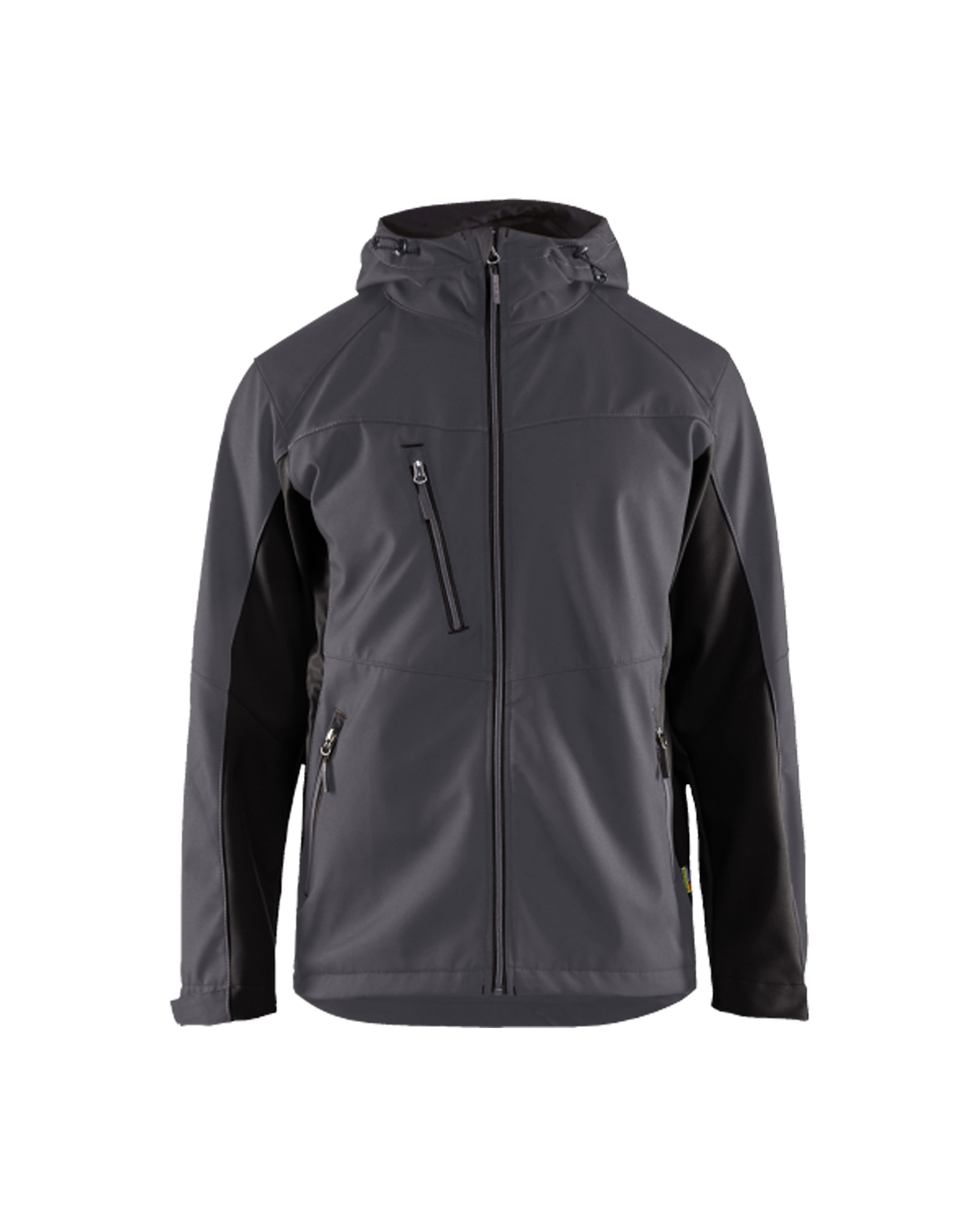 Blåkläder Softshell jack 4753 - Medium grijs / Zwart voorkant