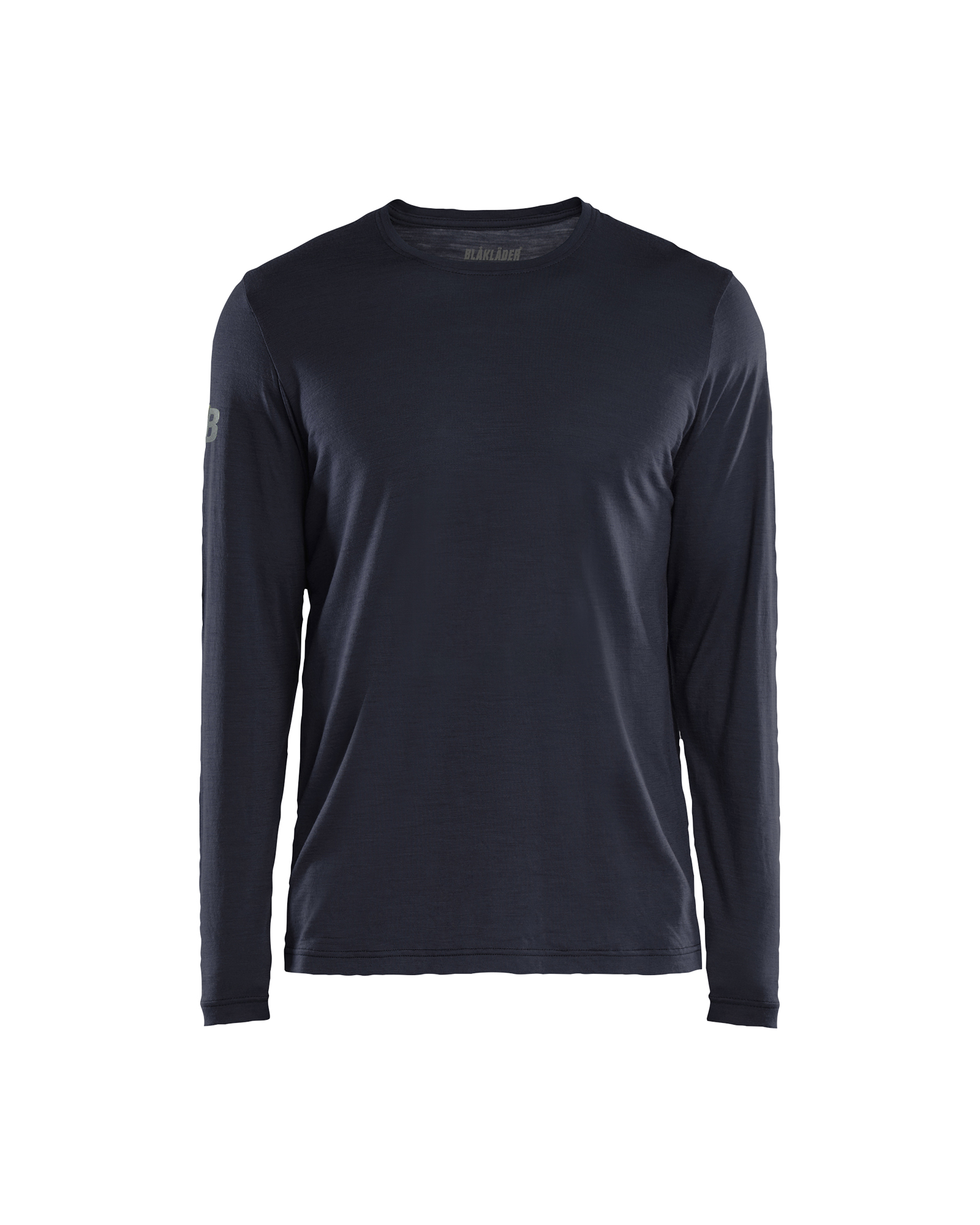 Blåkläder T-shirt lange mouwen merinowol 3538 - Donker Marineblauw voorkant