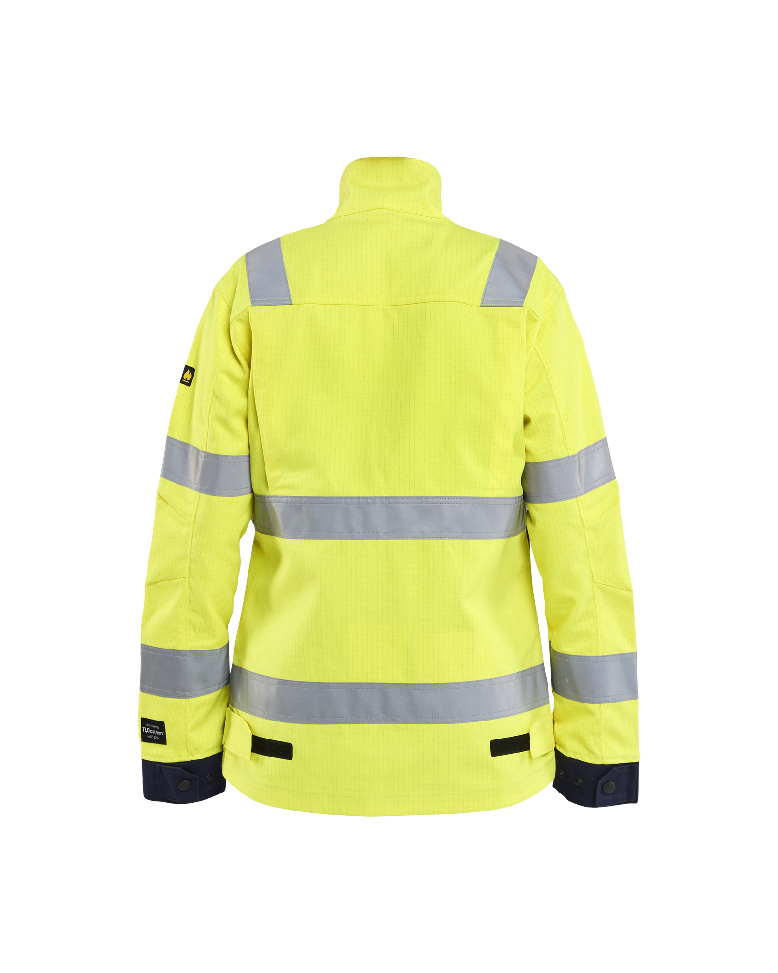 Blåkläder Dames Multinorm jack 4091 - High Vis Geel/Marineblauw achterkant
