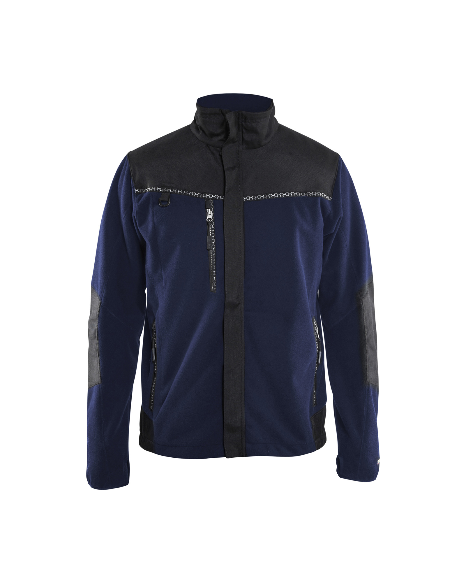 Blåkläder Winddicht fleecejack 4955 - Marineblauw/Zwart voorkant