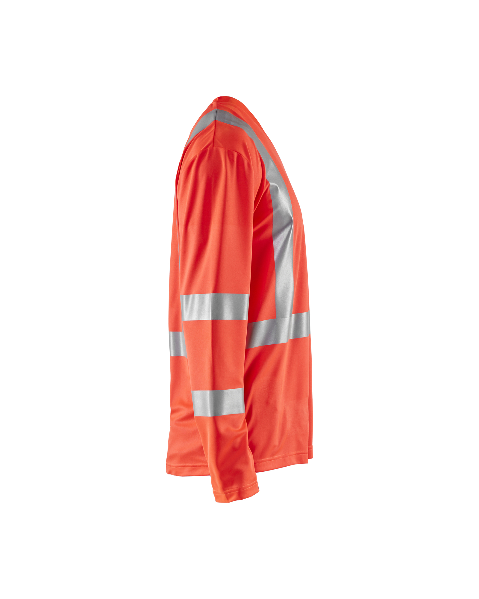 Blåkläder UV-T-shirt lange mouwen High Vis 3383 - High Vis Rood zijkant