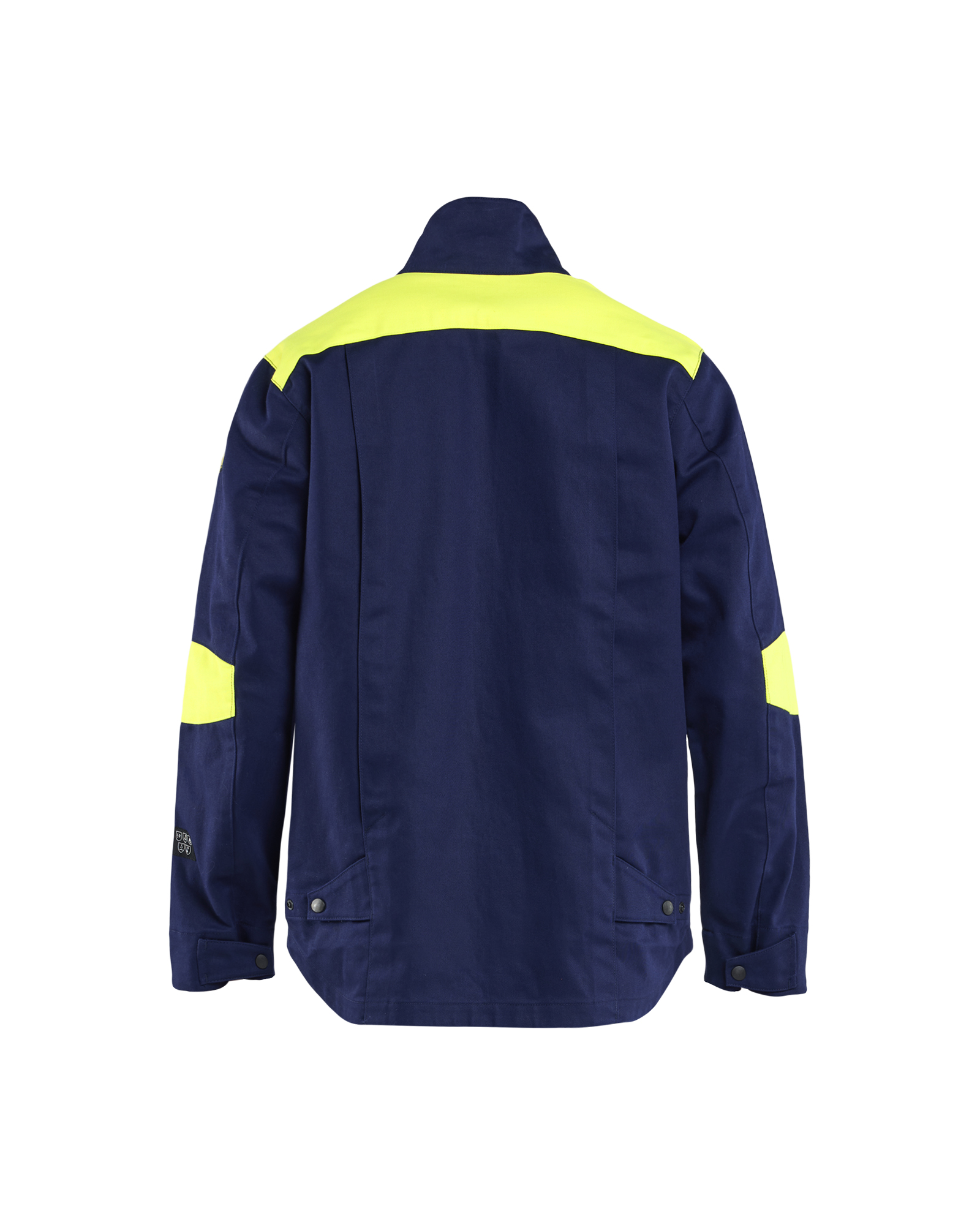 Blåkläder Lasjack 4801 - Marine / High Vis Geel achterkant