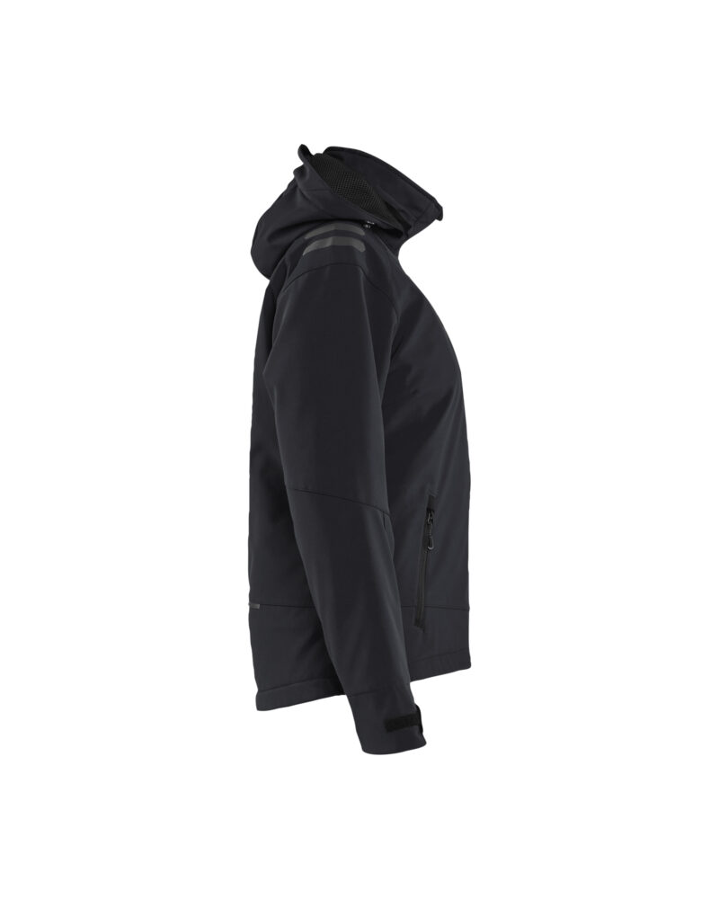 Blåkläder Dames Lichtgewicht softshell jack gevoerd 4751 - Zwart/Rood zijkant