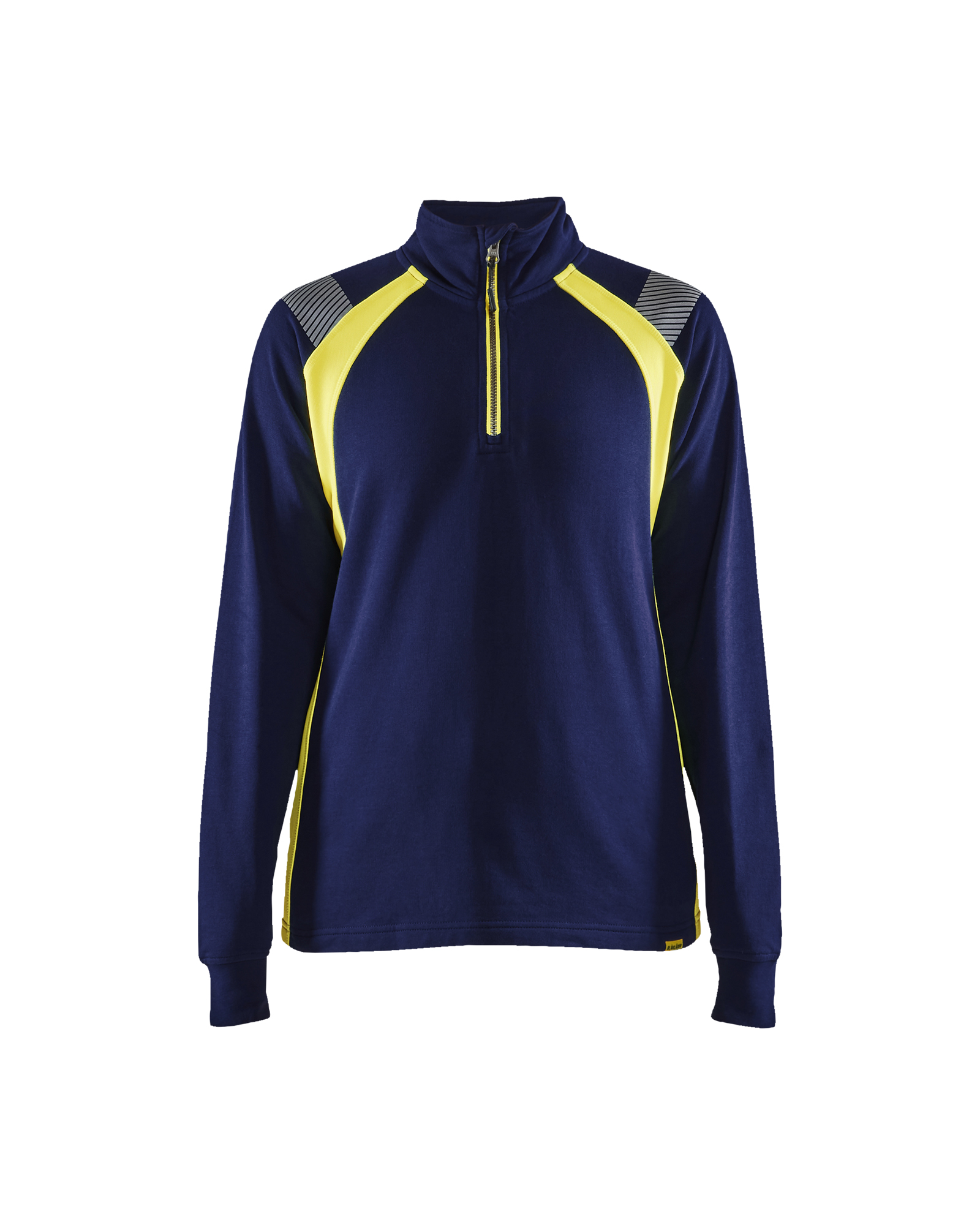 Blåkläder Dames sweatshirt met halve halve rits Visible 3403