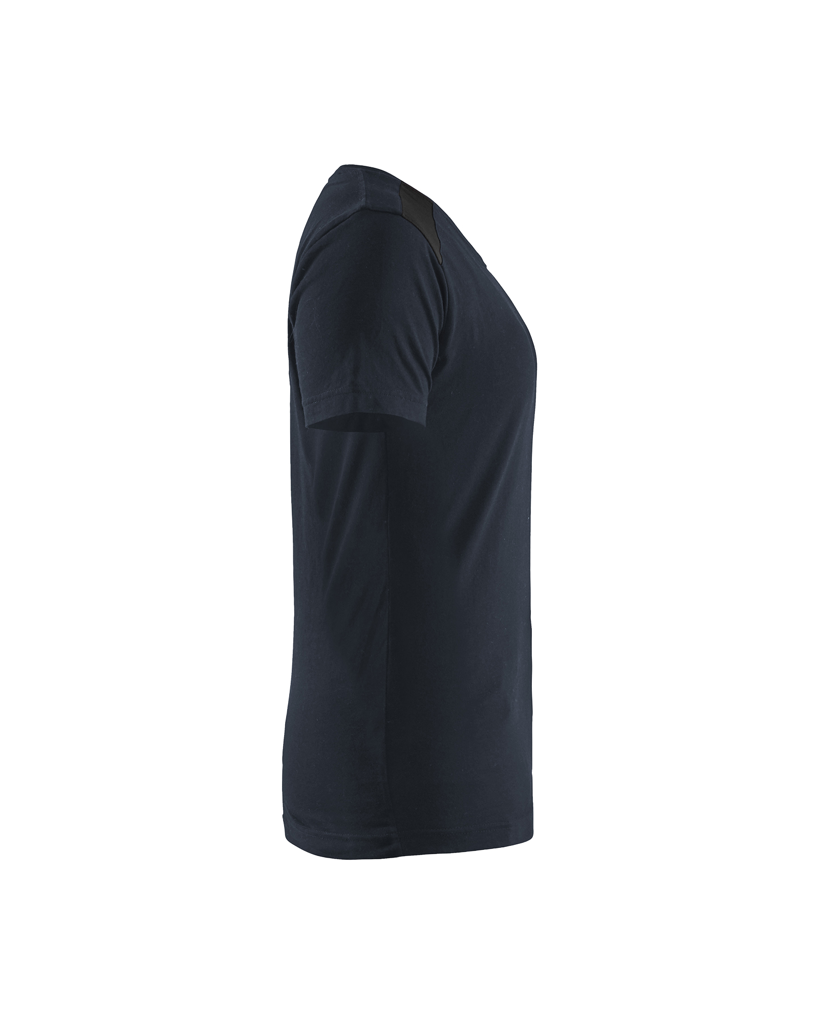 Blåkläder Dames T-shirt bi-colour 3479 - Donker marineblauw / Zwart zijkant