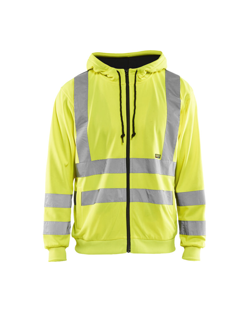 Blåkläder Hooded Sweatshirt met rits High Vis 3346
