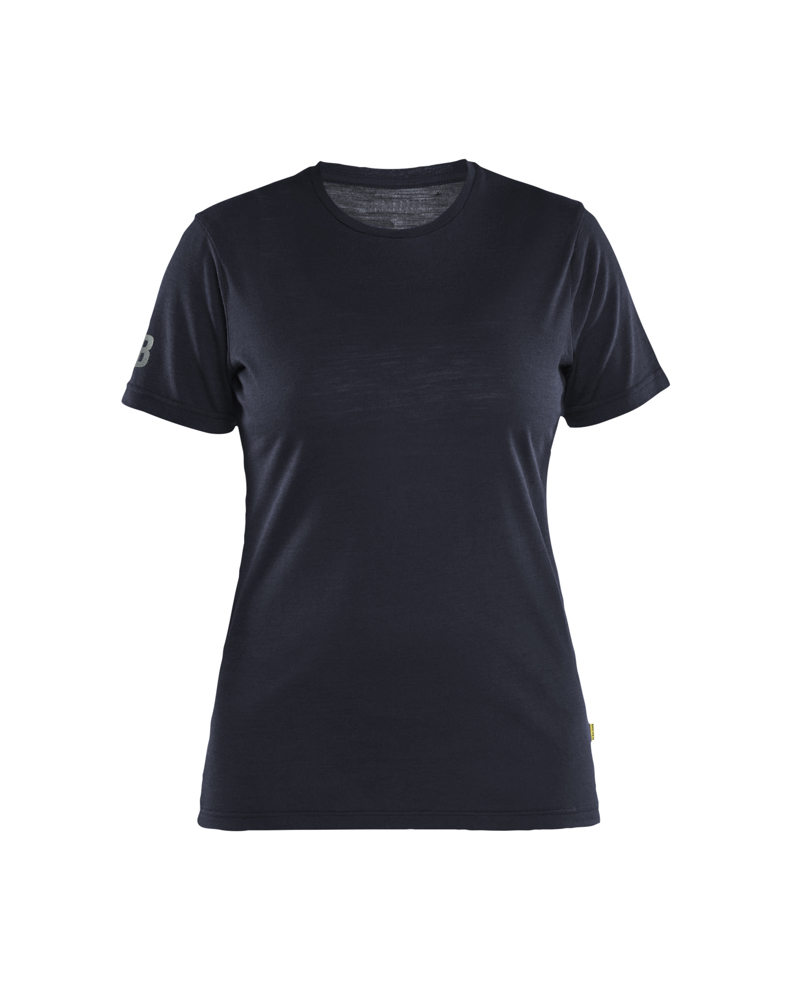 Blåkläder Dames T-shirt merinowol 3537 - Donker Marineblauw voorkant