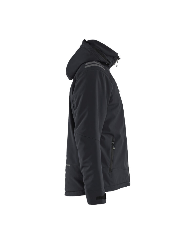 Blåkläder Lichtgewicht softshell jack gevoerd 4750 - Zwart/Rood zijkant