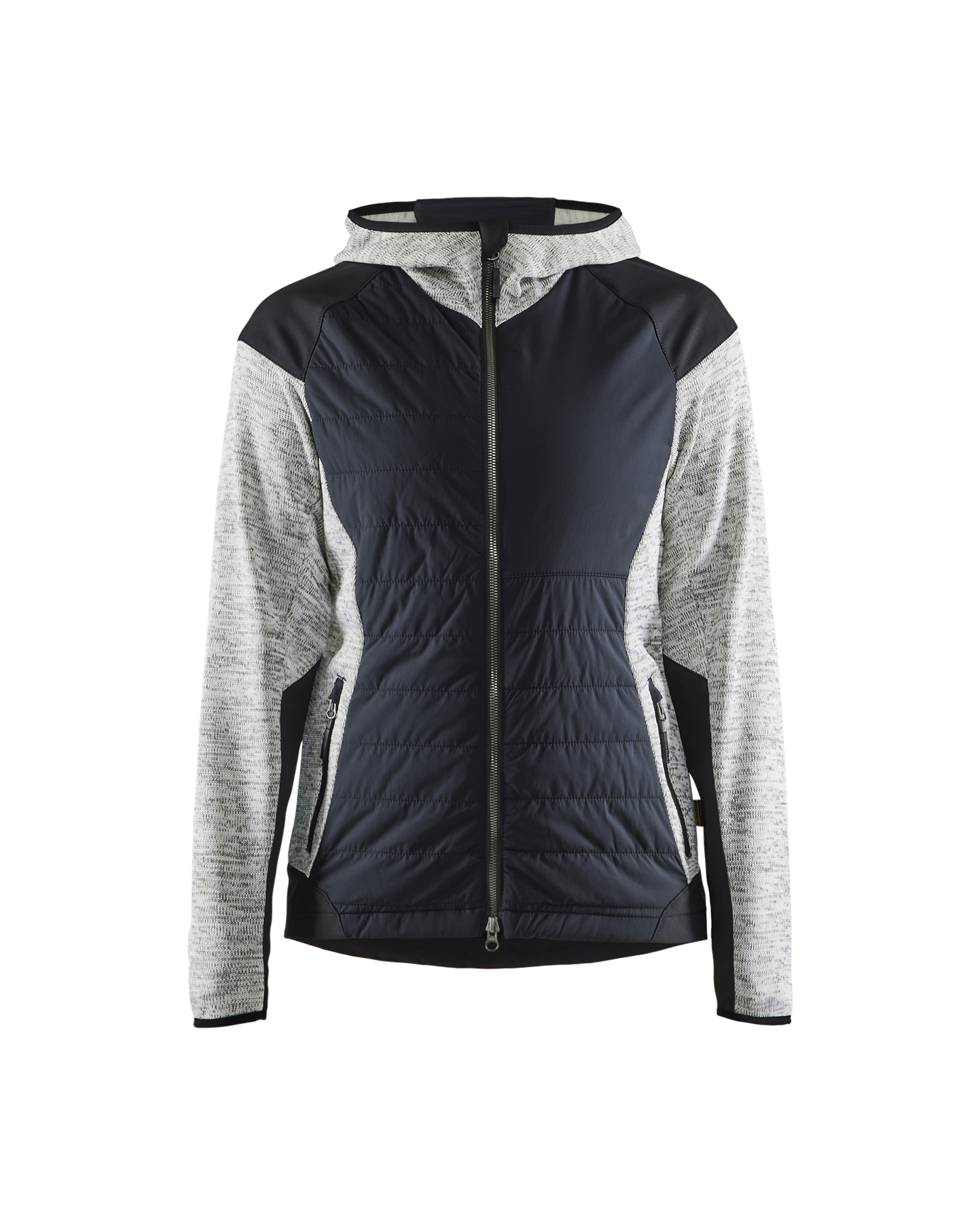 Blåkläder Dames hybride jack 5931 - Grijs mêlee/Zwart voorkant