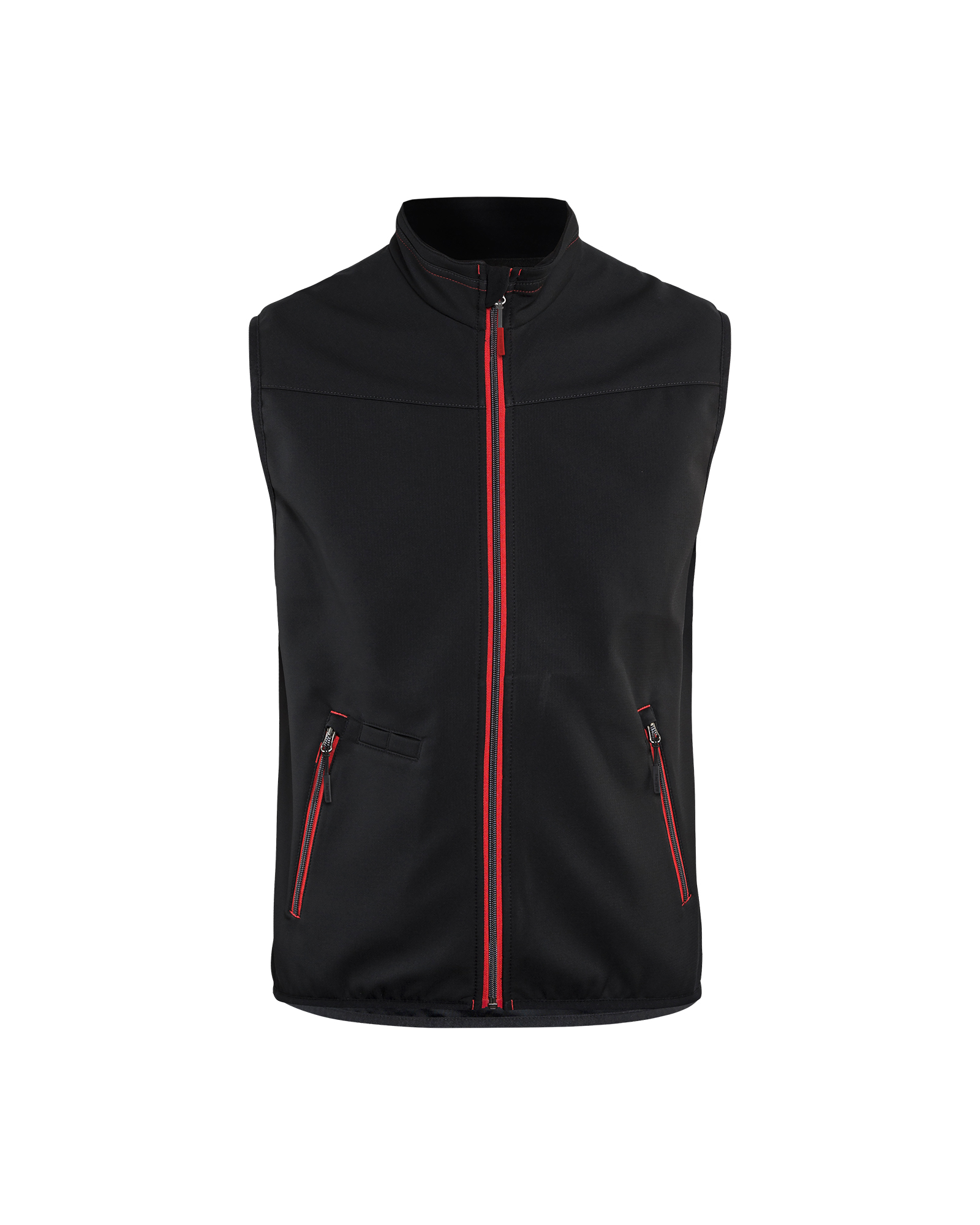 Blåkläder Softshell bodywarmer 3850 - Zwart/Rood voorkant
