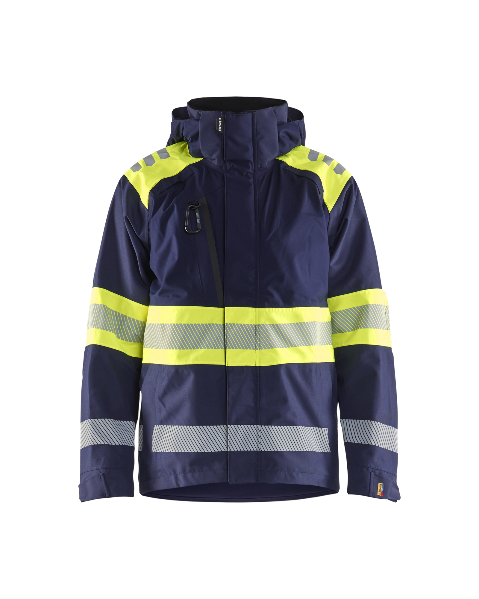 Blåkläder Shell jack High Vis 4420 - Marine / High Vis Geel voorkant