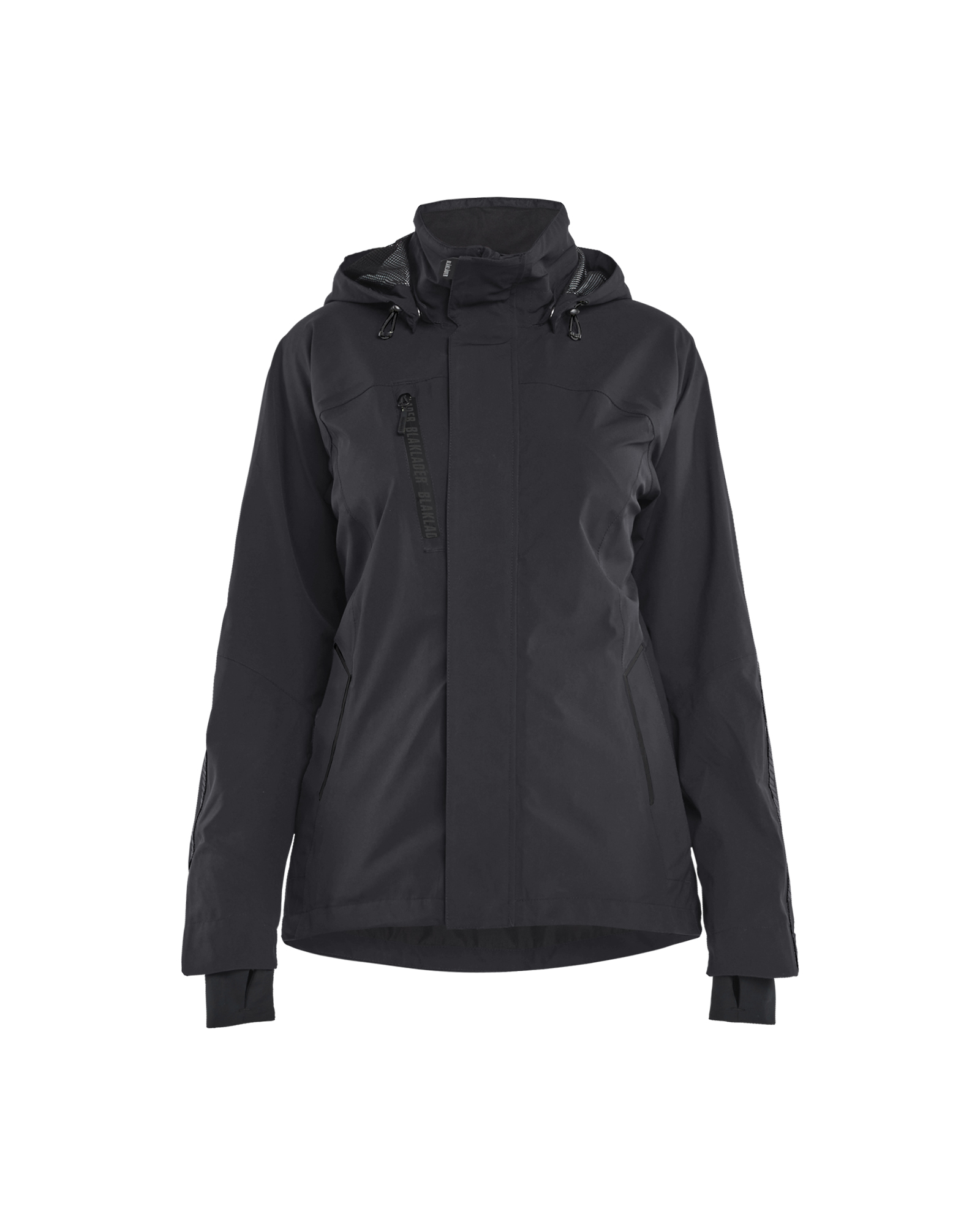 Blåkläder Dames Shell Jack Stretch 4403 - Zwart/Zwart voorkant