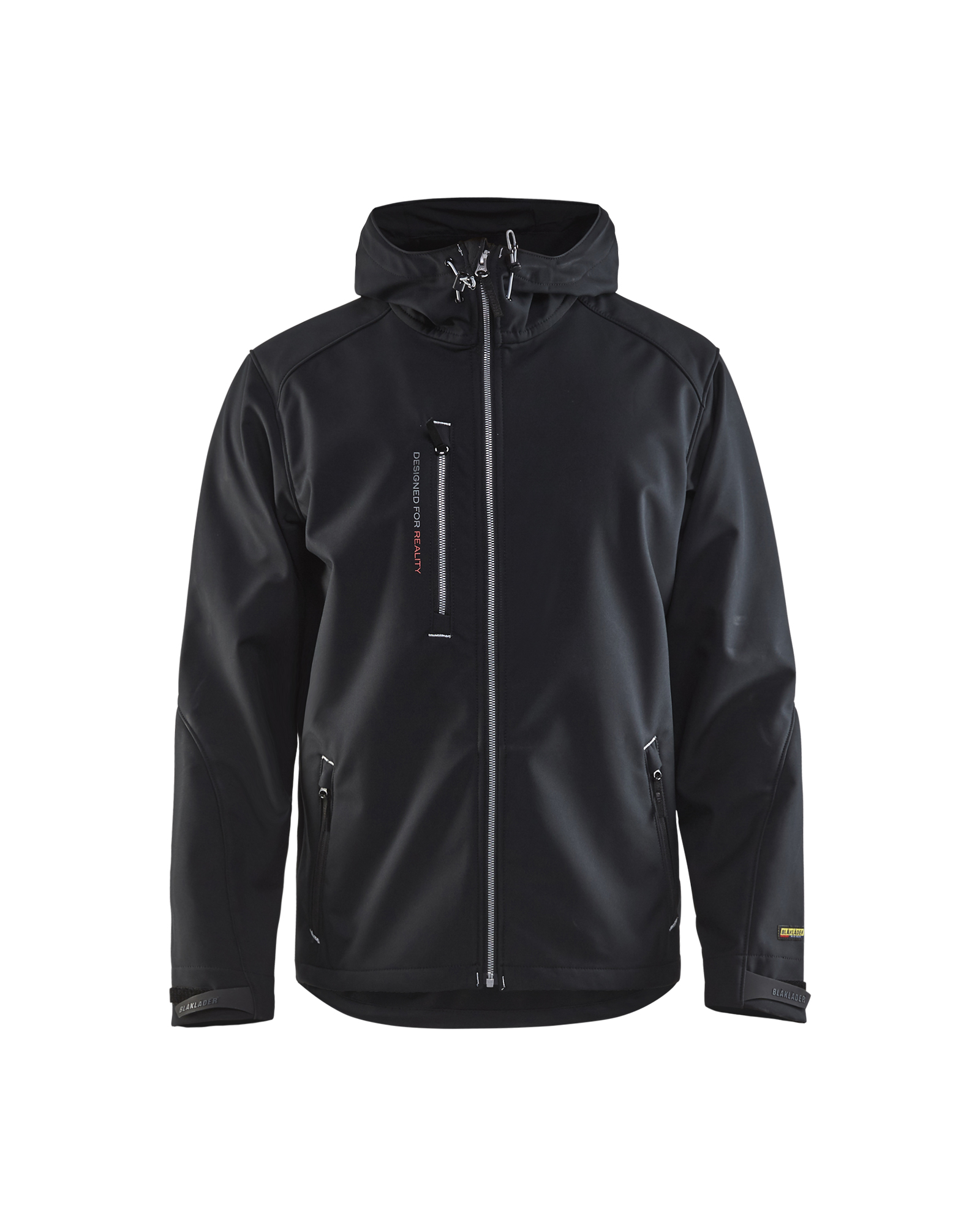Blåkläder Softshell Jack 4949 - Zwart/Zilver voorkant