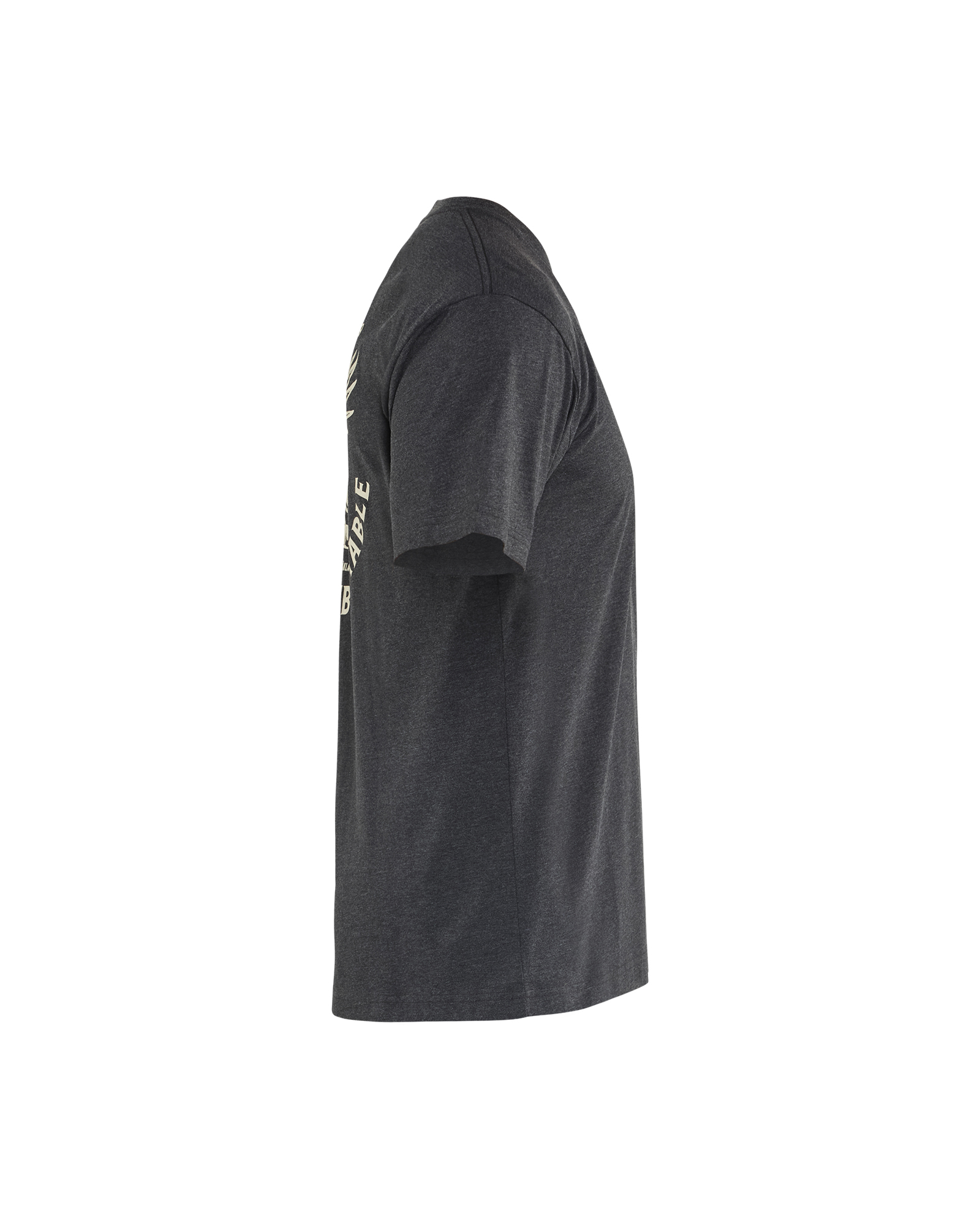 Blåkläder T-shirt Eagle 9422 - Zwart melee zijkant