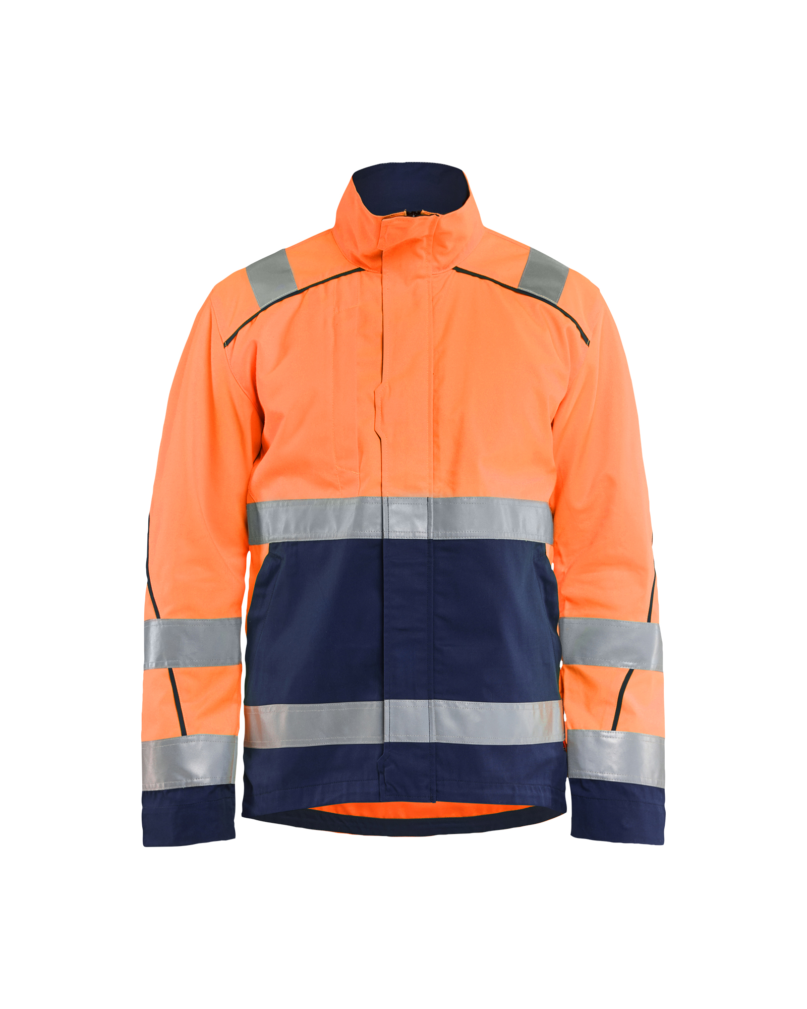 Blåkläder Jack High Vis 4429 - High Vis Oranje/Marineblauw voorkant