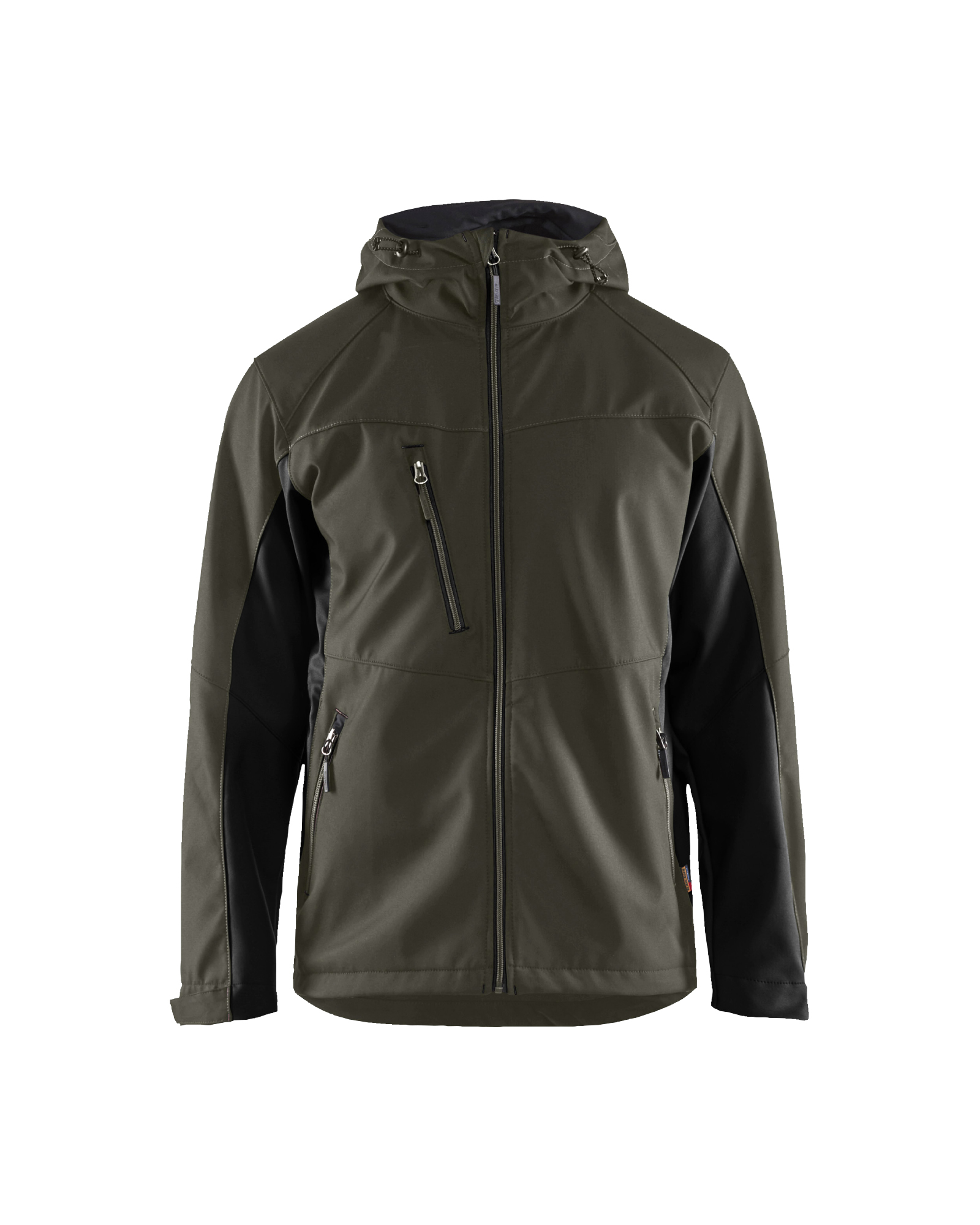 Blåkläder Softshell jack 4753 - Groen / Zwart voorkant