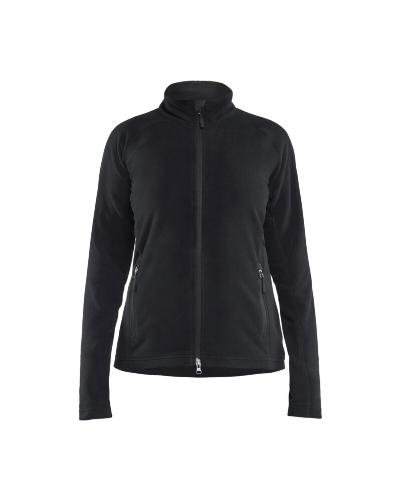Blåkläder Dames microfleecevest 4722 - Zwart voorkant