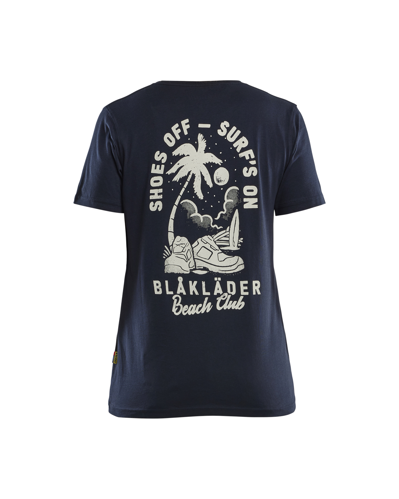 Blåkläder Dames T-shirt Blåkläder Beach Club 9417 - Donker Marineblauw achterkant
