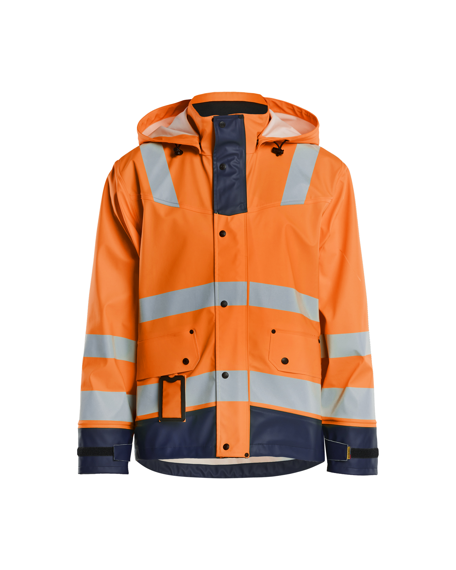 Blåkläder Regenjas High Vis LEVEL 2 4302 - High Vis Oranje/Marineblauw voorkant