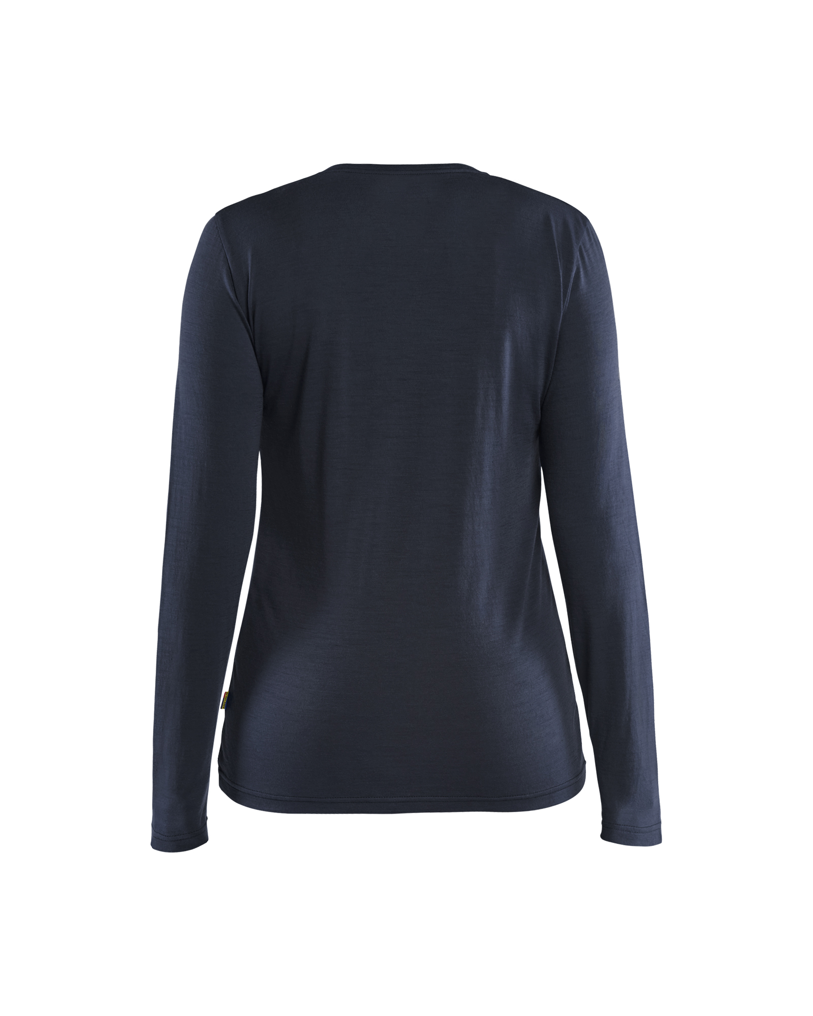 Blåkläder Dames T-shirt met lange mouwen merinowol 3539 - Donker Marineblauw achterkant
